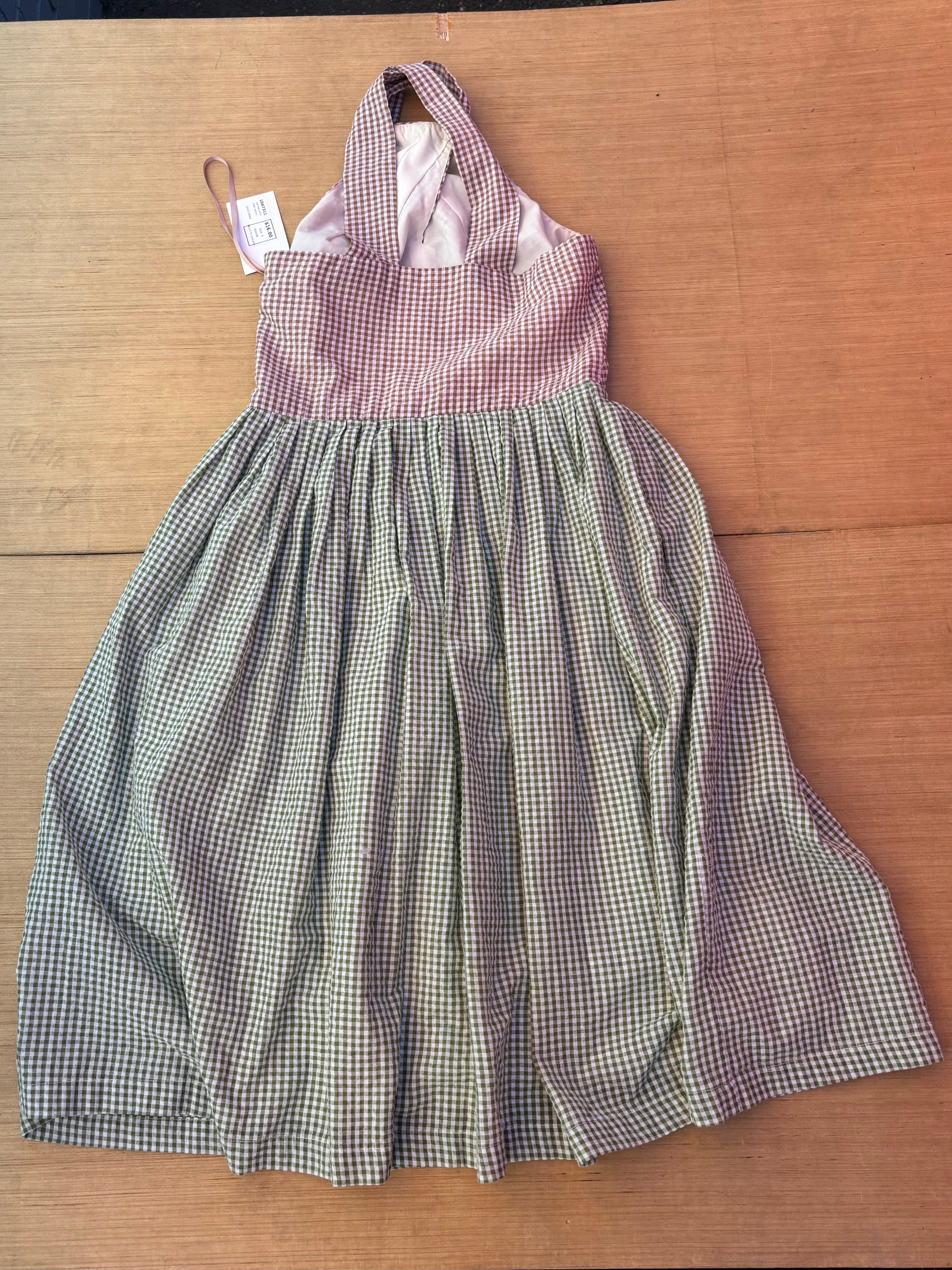 Green and brown Gal Meets Glam Short dress, 4