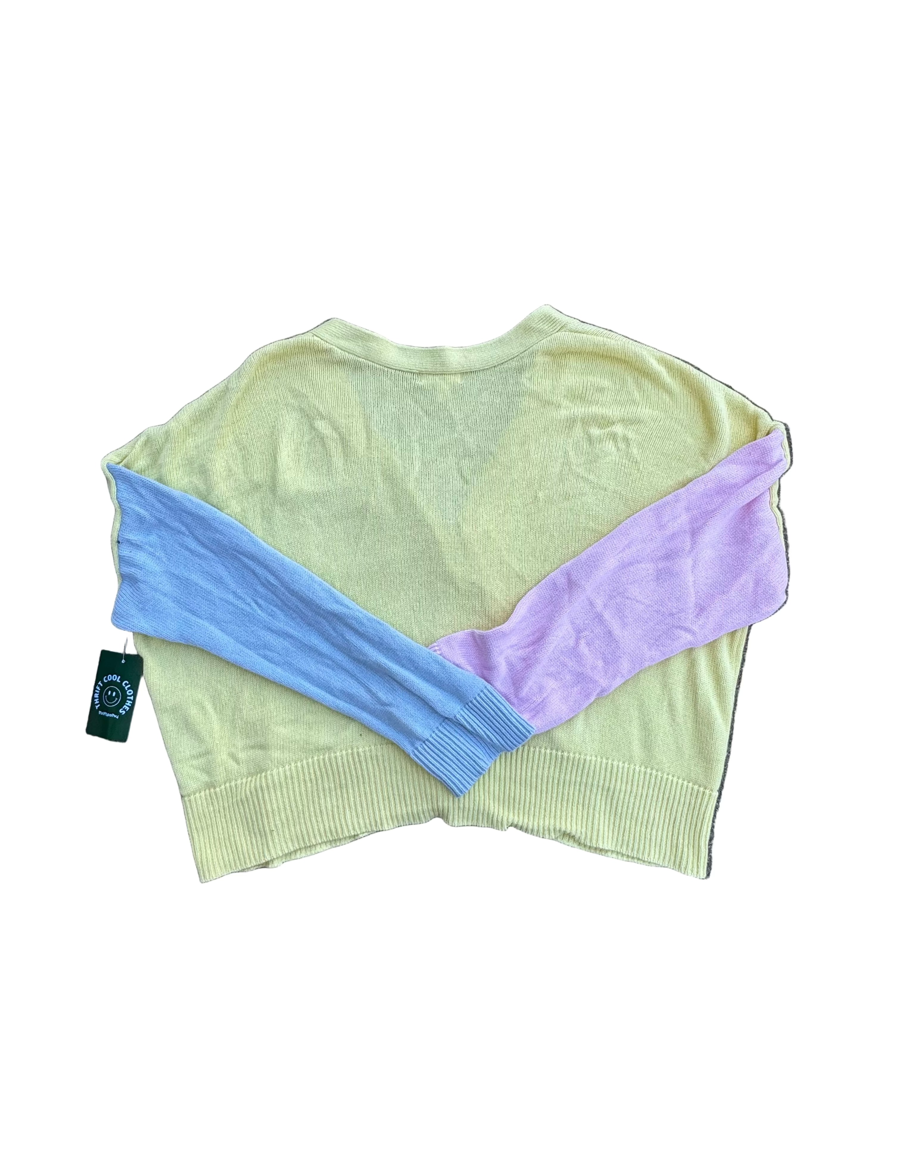 Yellow abound colorblock sweater, 1x