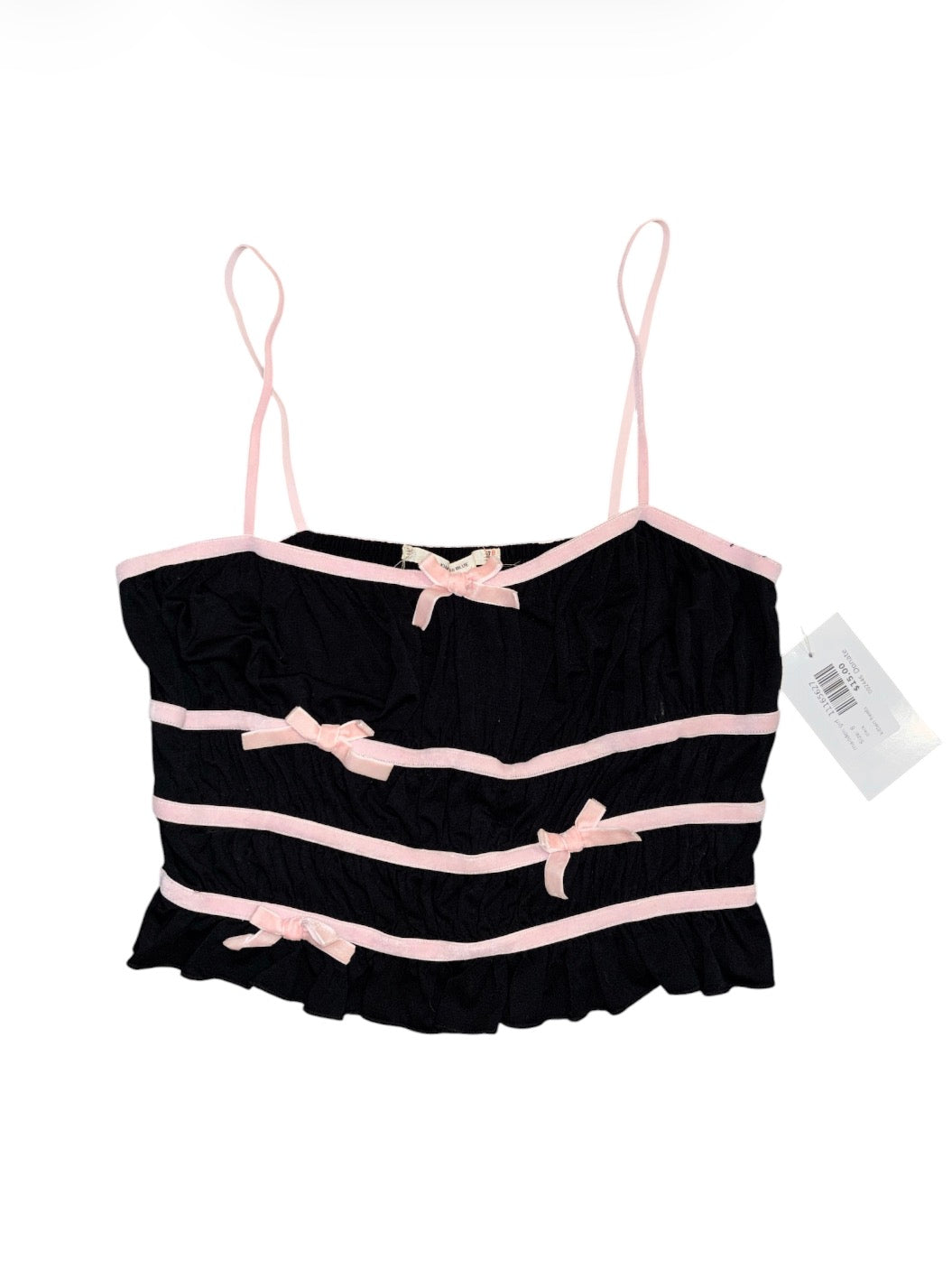 black kimchi blue ruched tank top, m