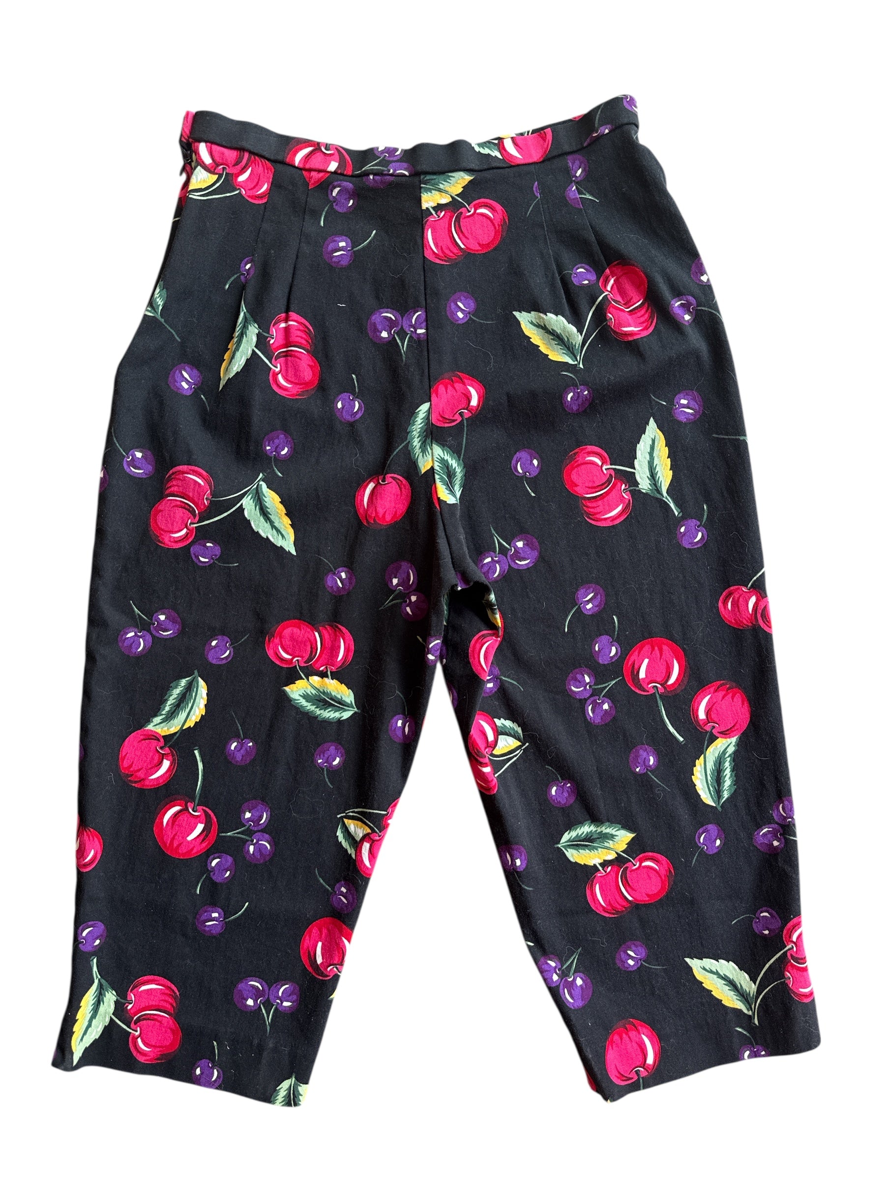 black pink purple briggs fruit pants, 14 (fits like a 8-10/L)