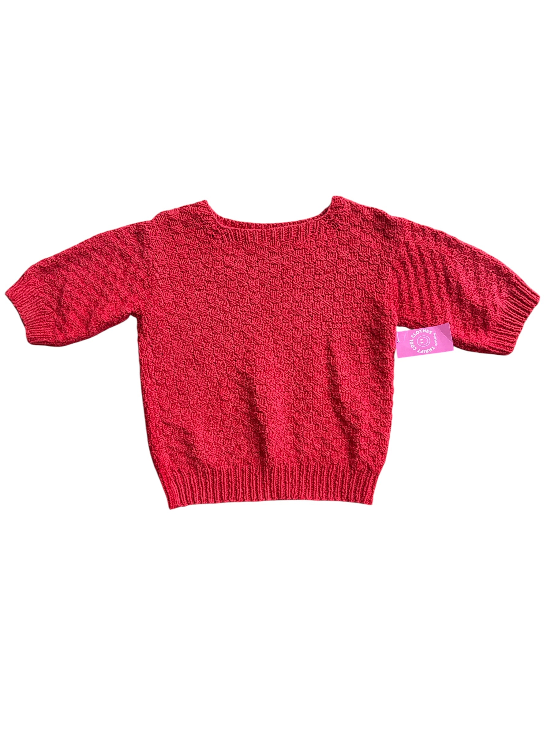 Red  Ss Vtg sweater, S