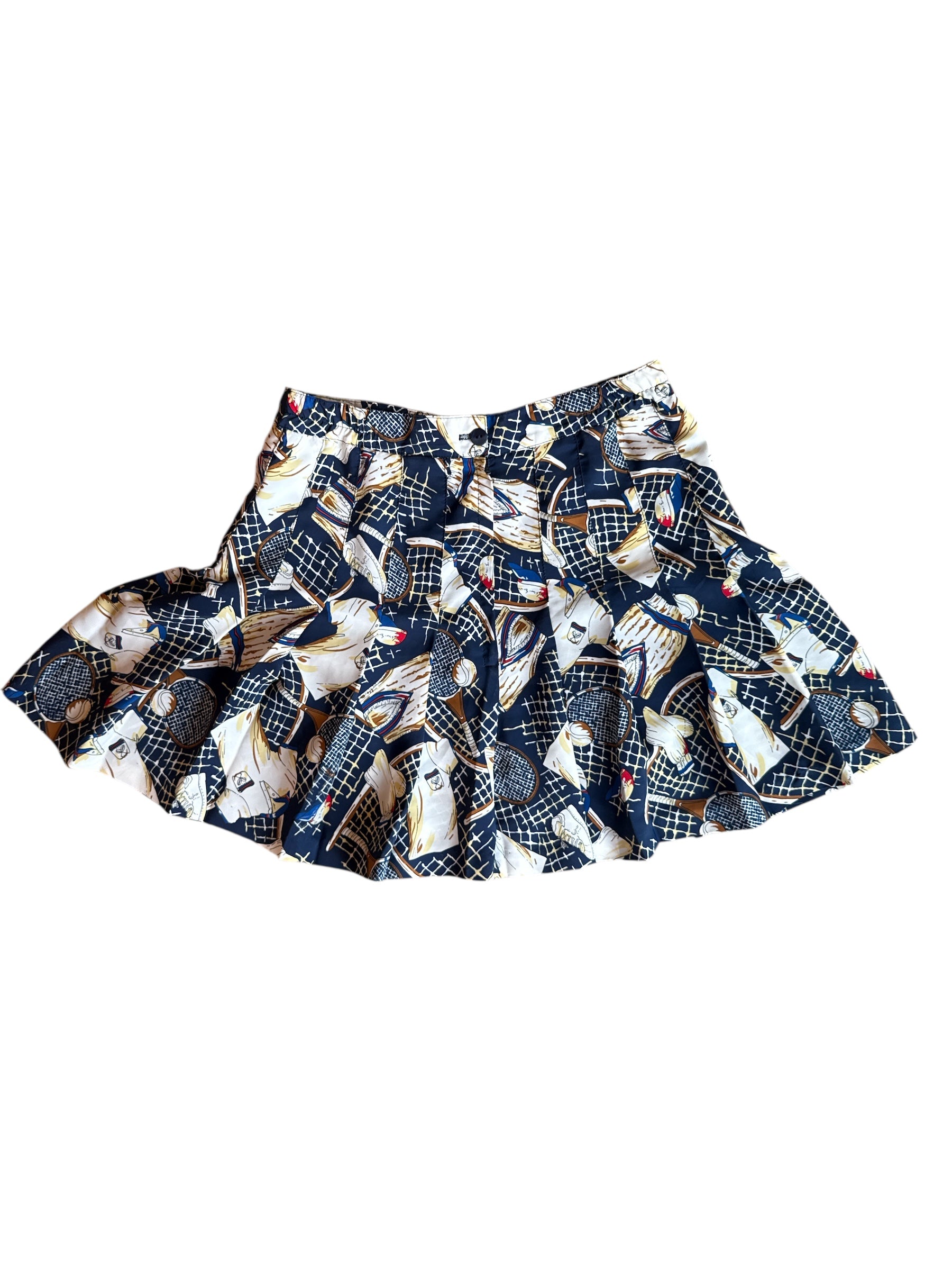 Navy Tail vintage Baseball pleated skirt, 8 (fits like S)