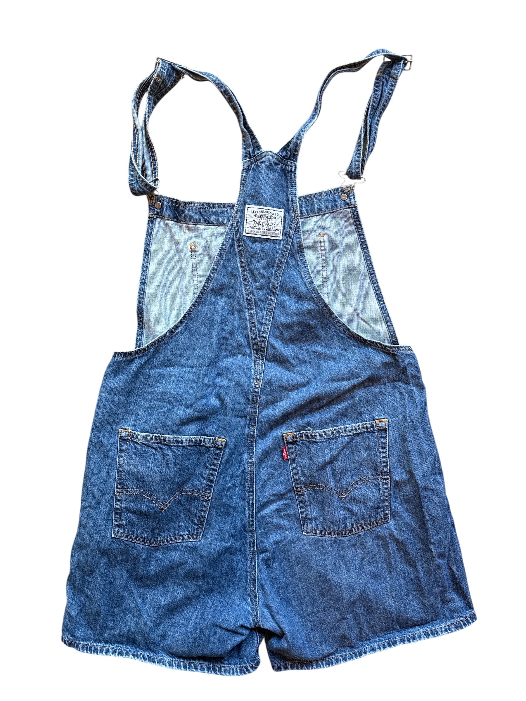 med wash levis denim overalls, L