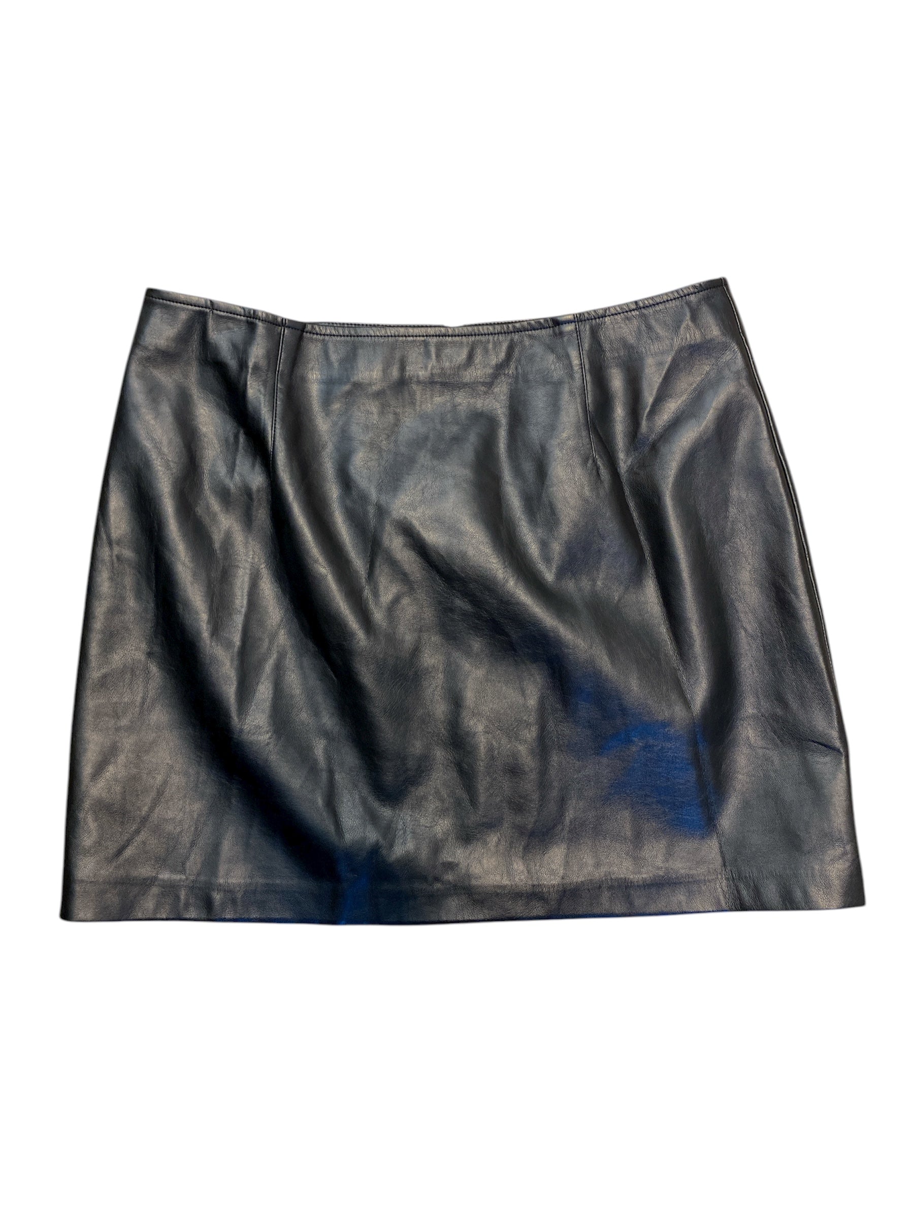 Black Lulus Pleather mini skirt, L