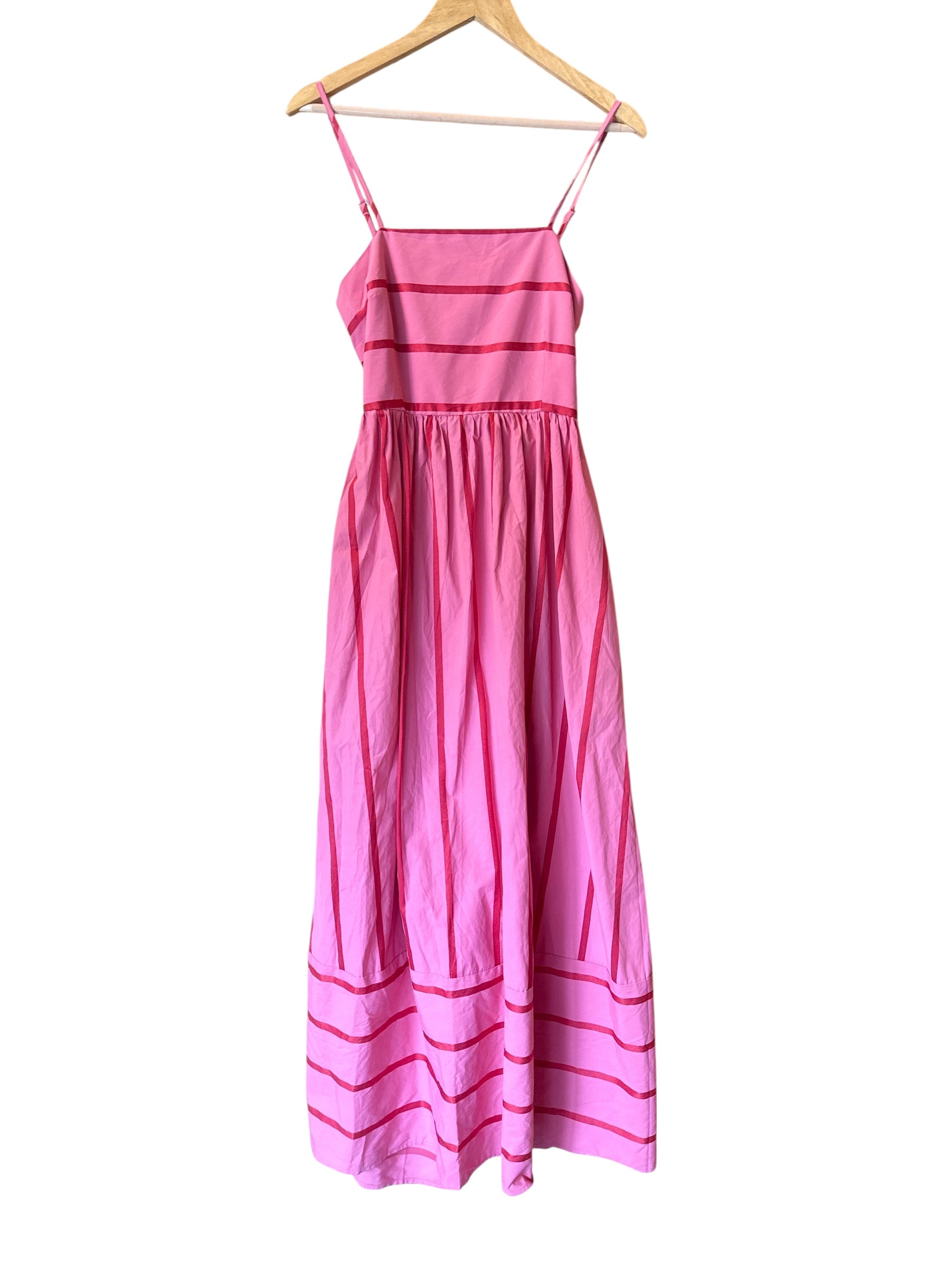 pink red chouyatou nwt stripe dress, m