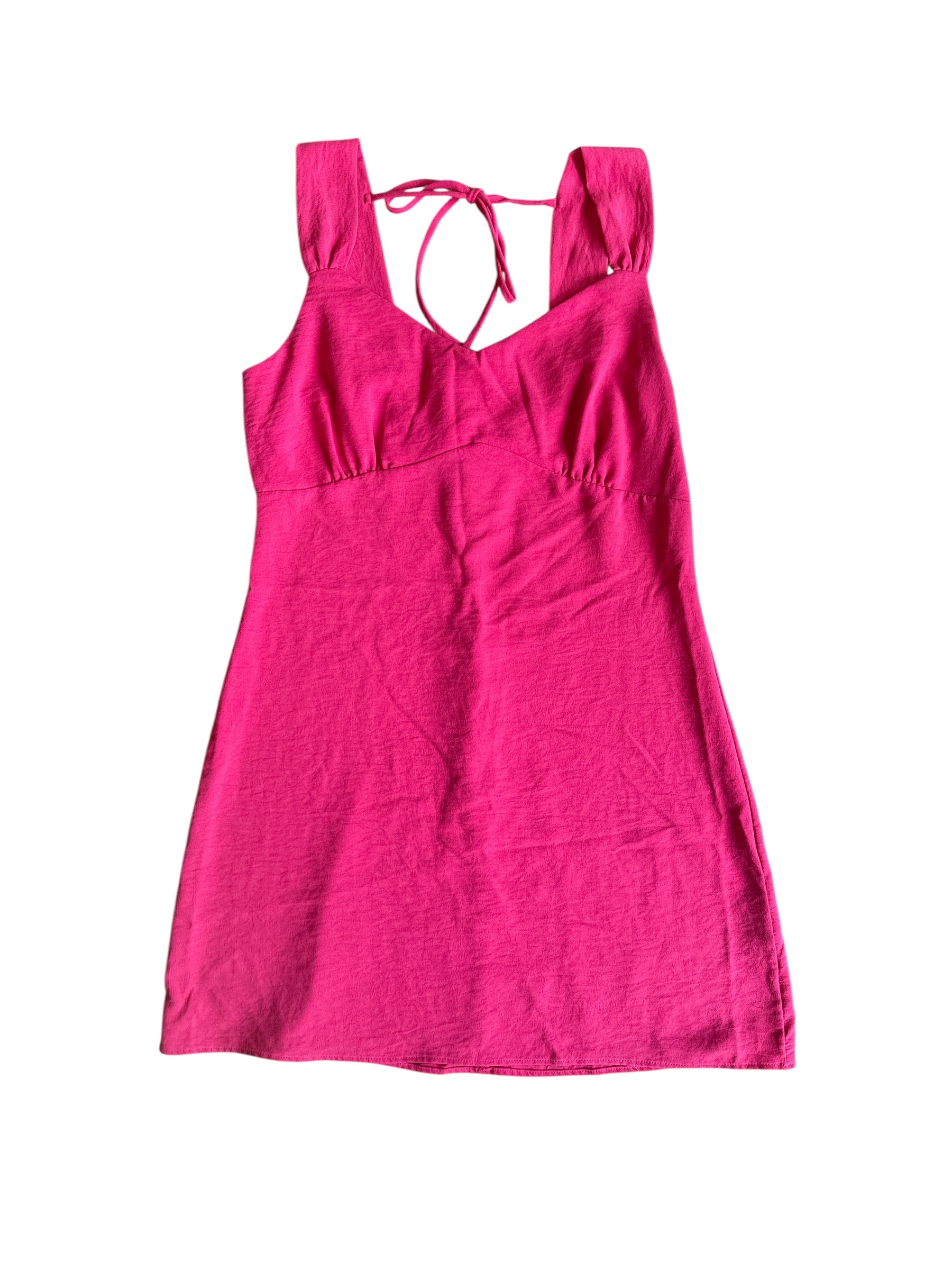 pink mel + rose babydoll thick strap dress, L