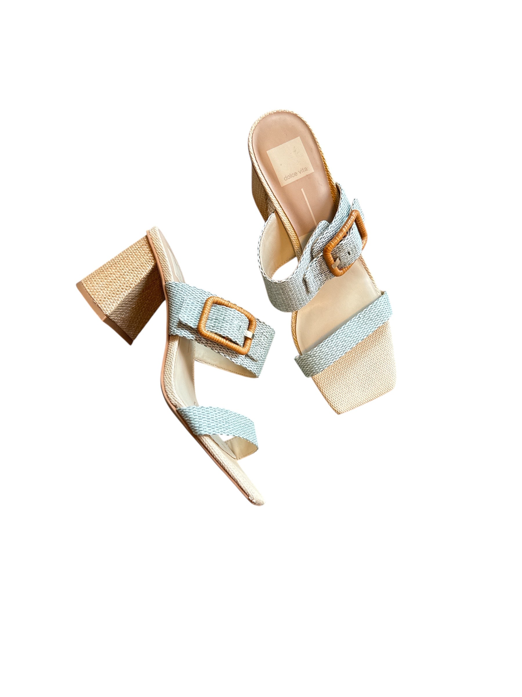 blue Dolce Vita block heel sandal, 9