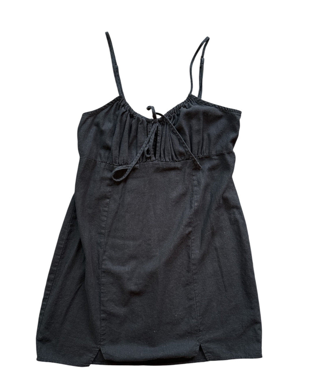 black wild fable summery tie front tank dress, XL
