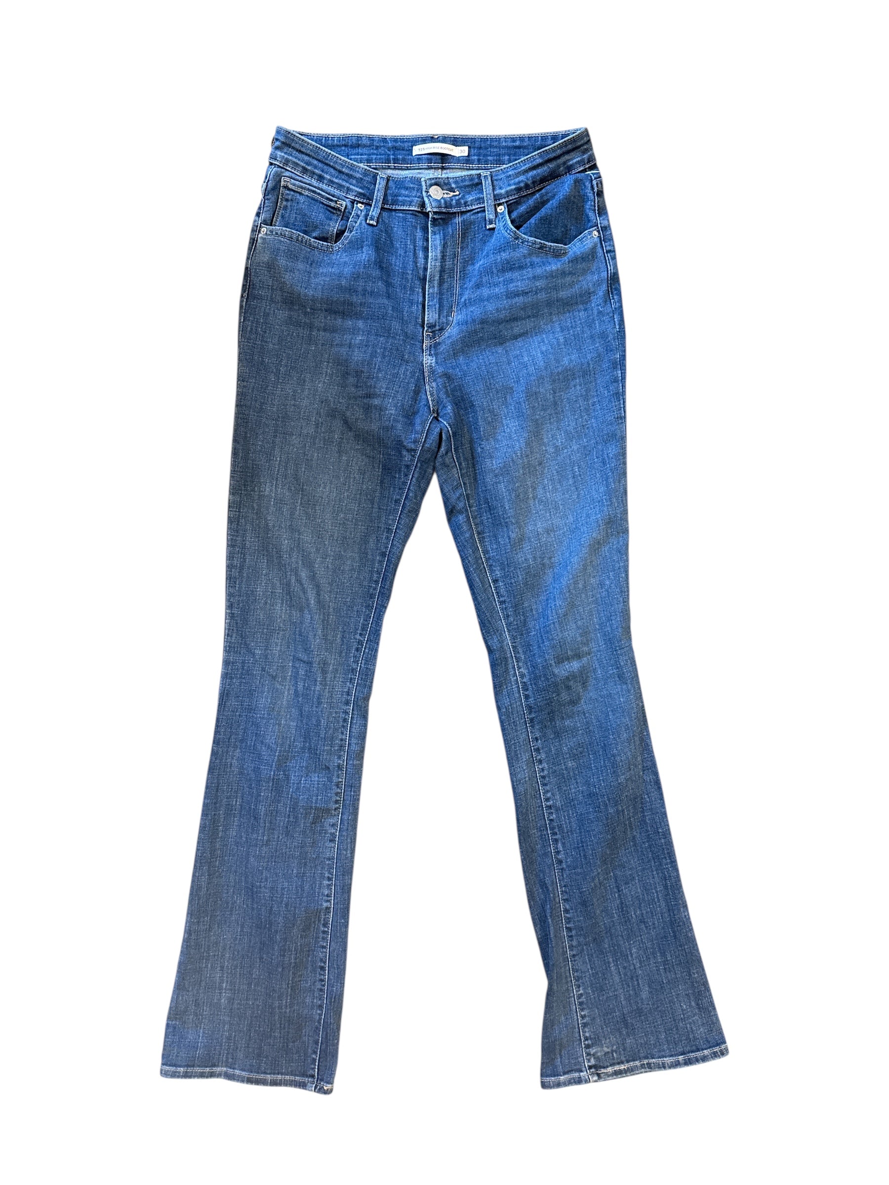 blue Levi high rise bootcut jean, 30