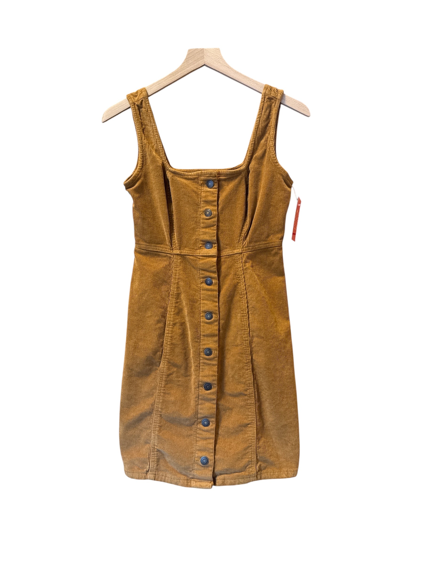 brown so cord dress, s