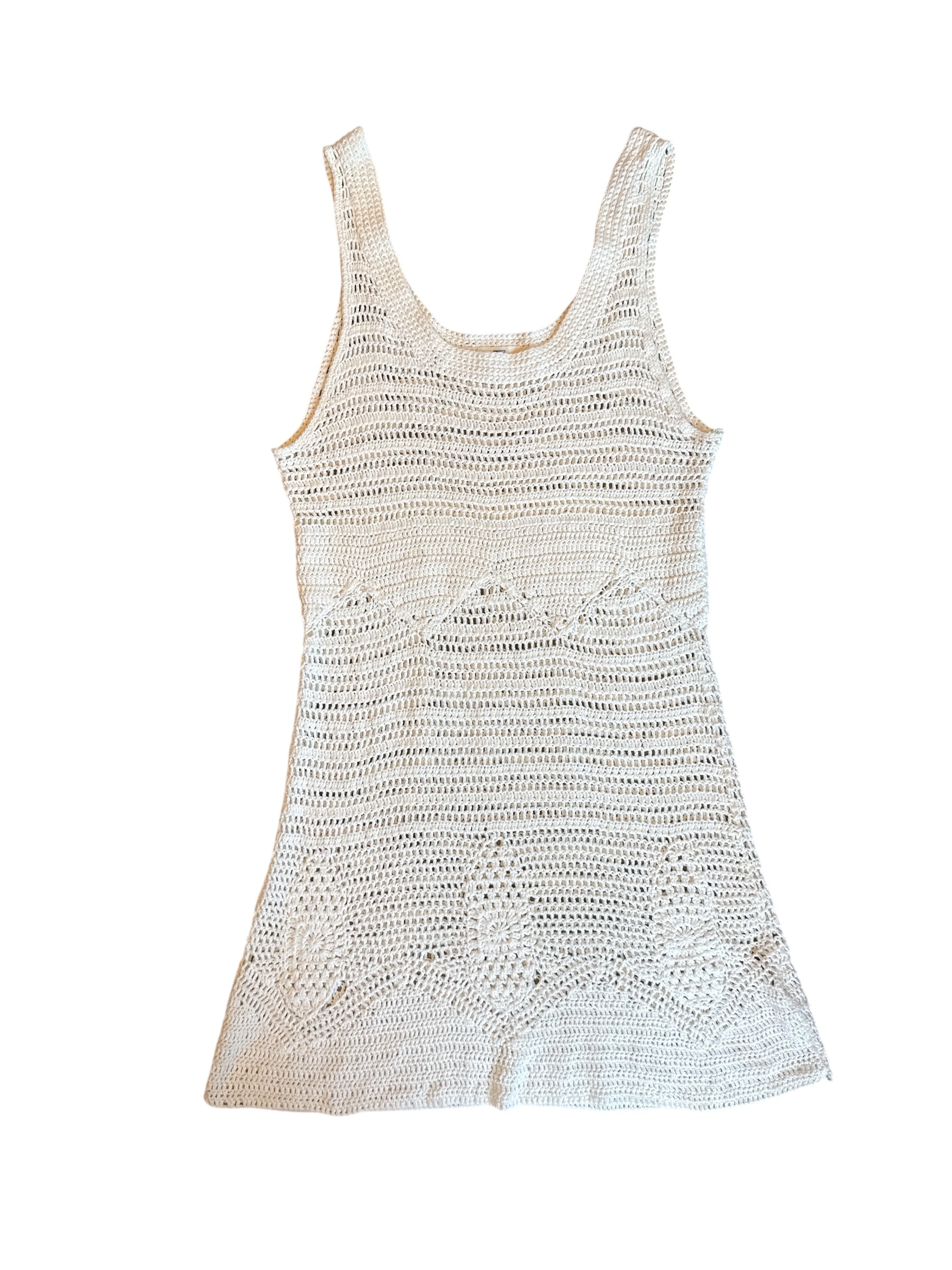 cream qsw crochet cami dress, M