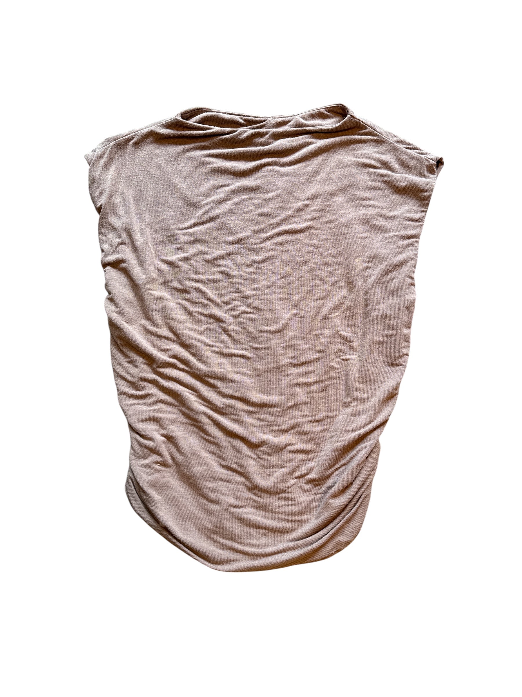 brown emerson lang slinky sleeveless top, xl
