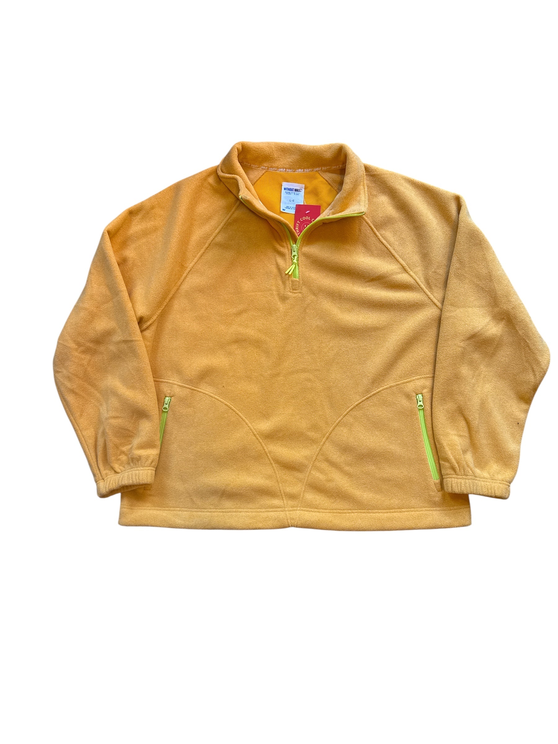 Yellow Without walls Fleece quarter zip, L