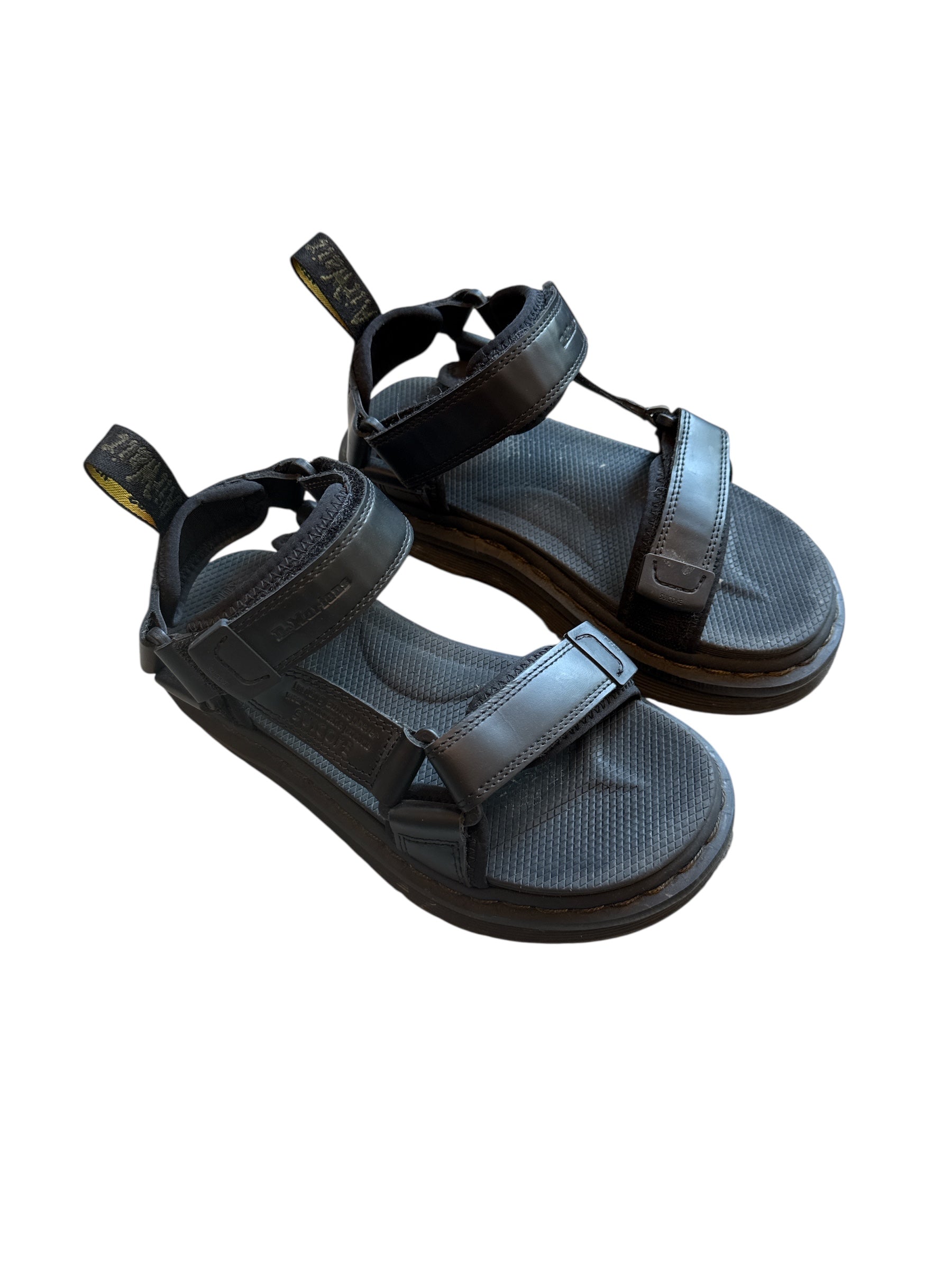 black dr martens sandals, 5 women's