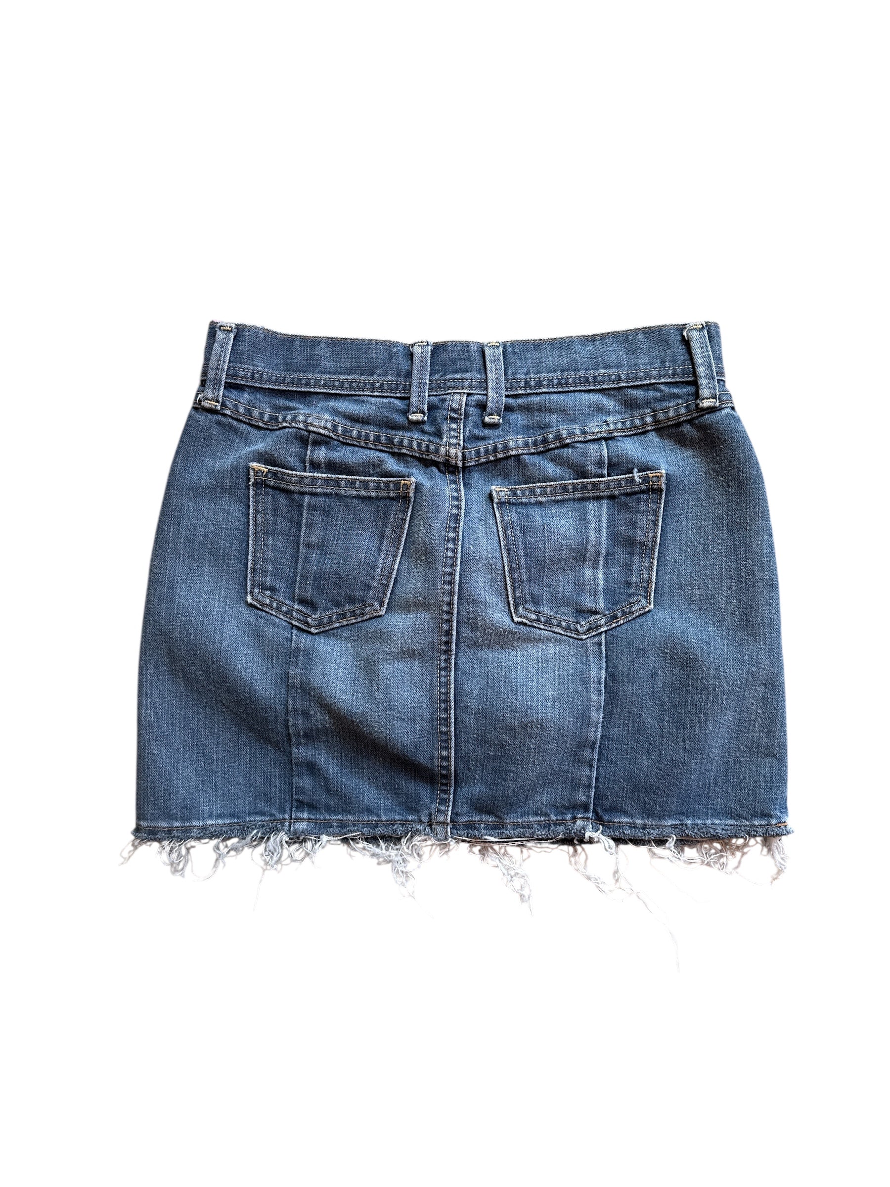 blue gap denim mini skirt, 2