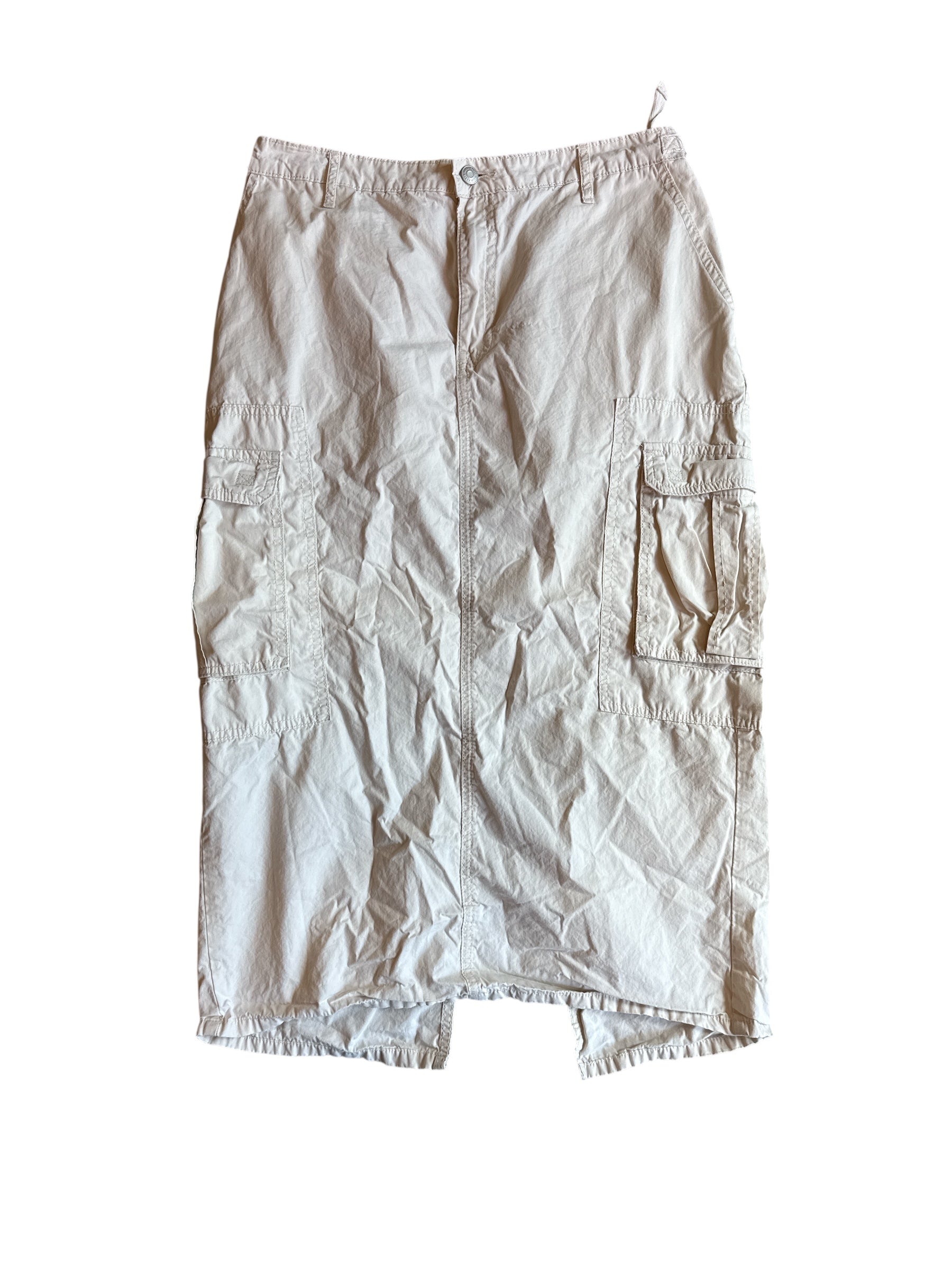 beige wild fable cargo maxi skirt, M