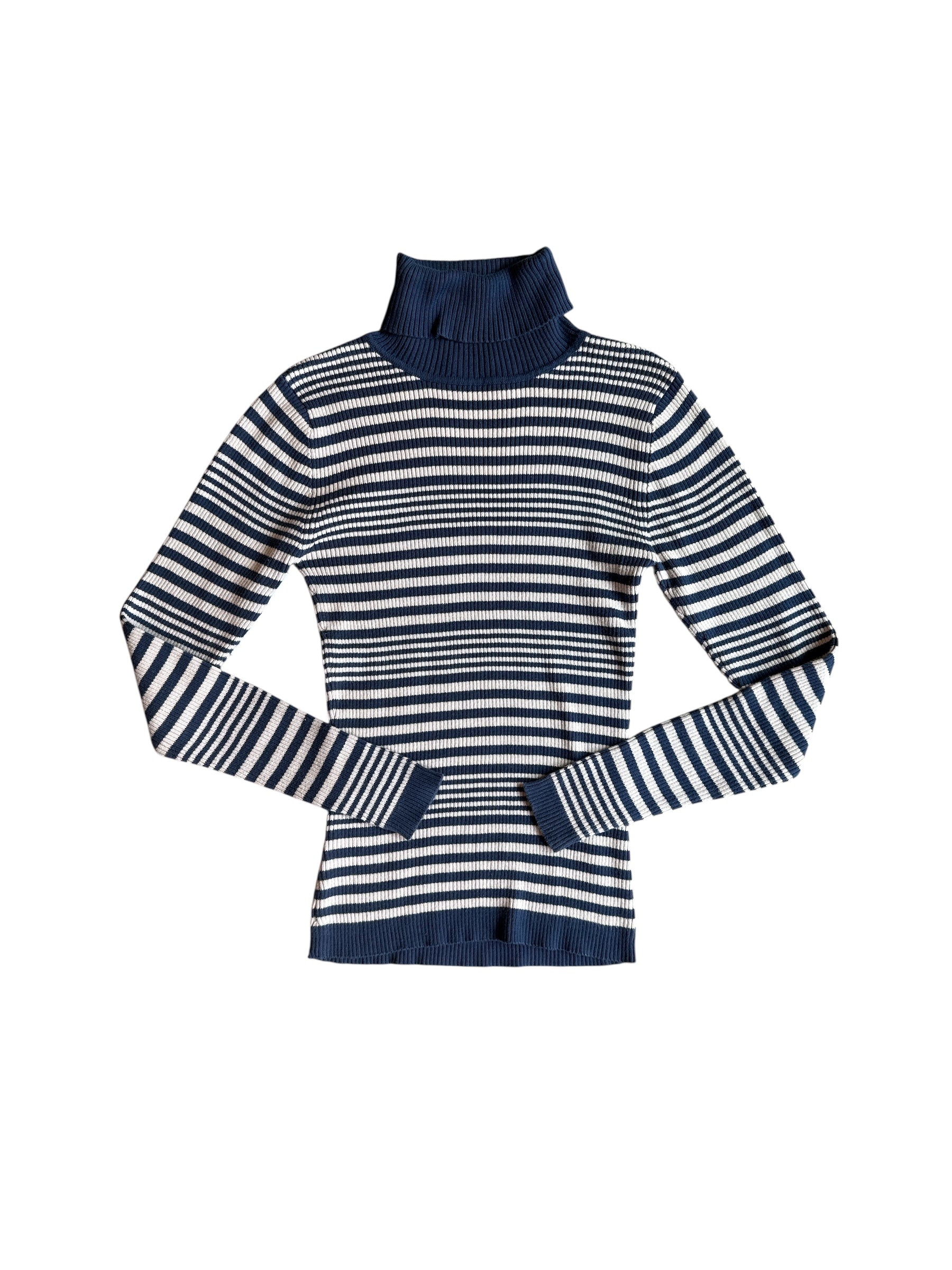 blue white matalan stripe turtle neck, 8