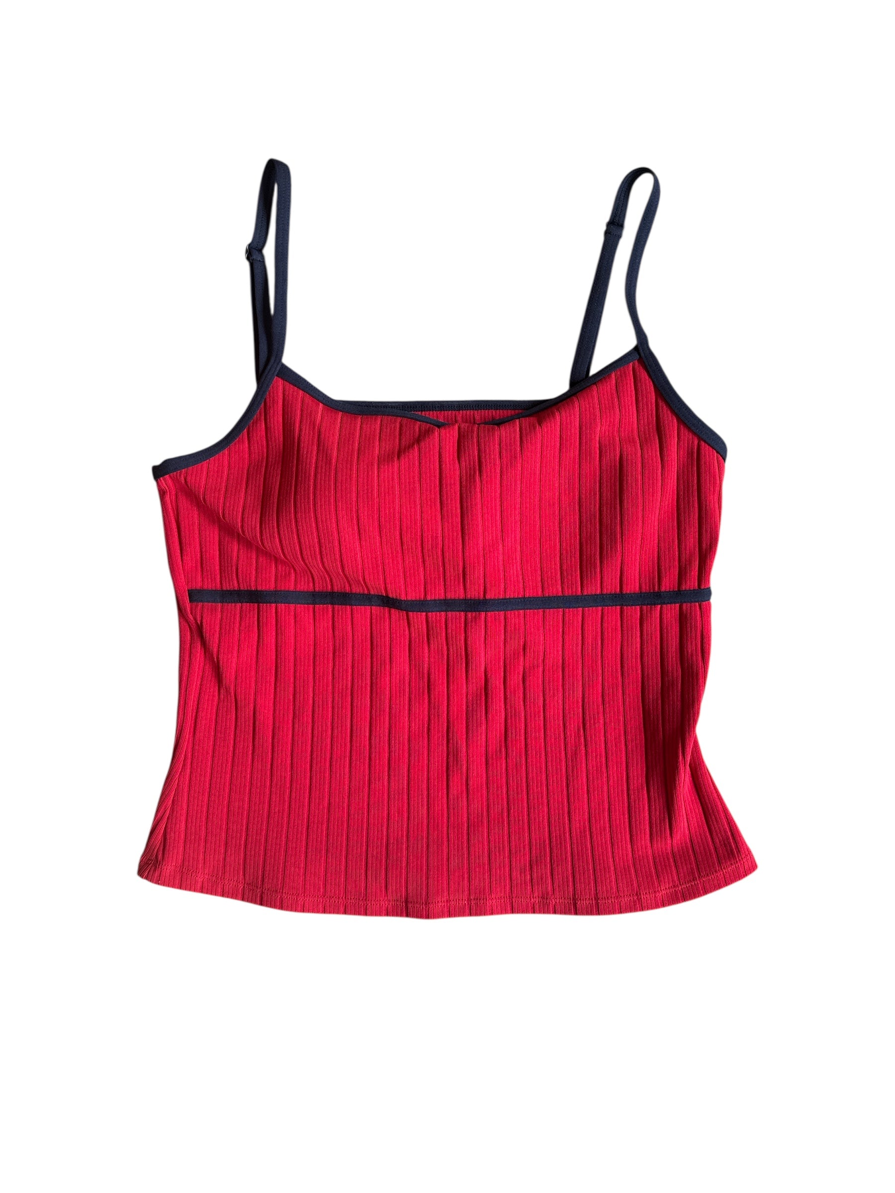 red navy cherokee vtg underboob tank, 14