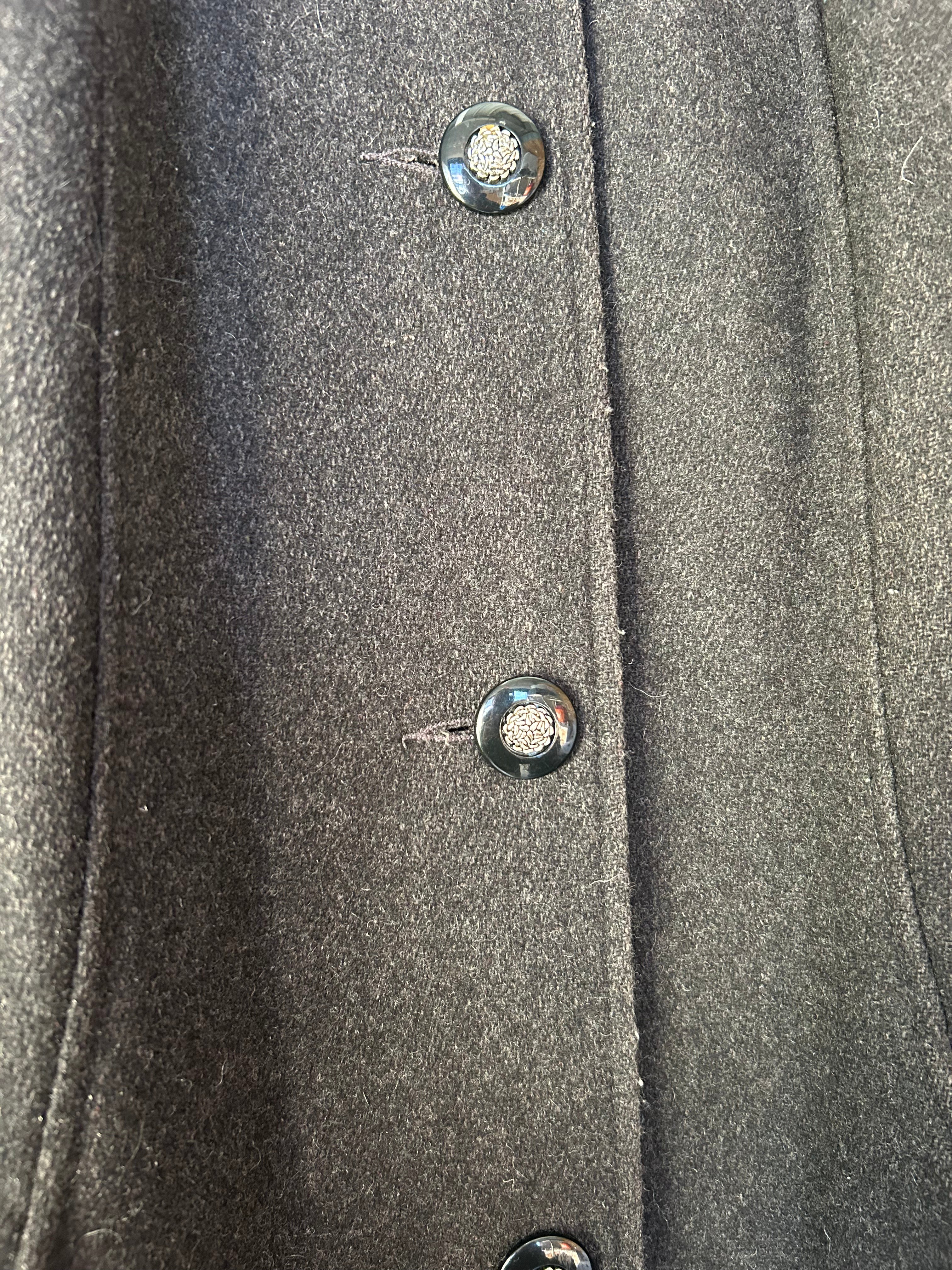 grey lady suzette jacket wool/nylon mix l