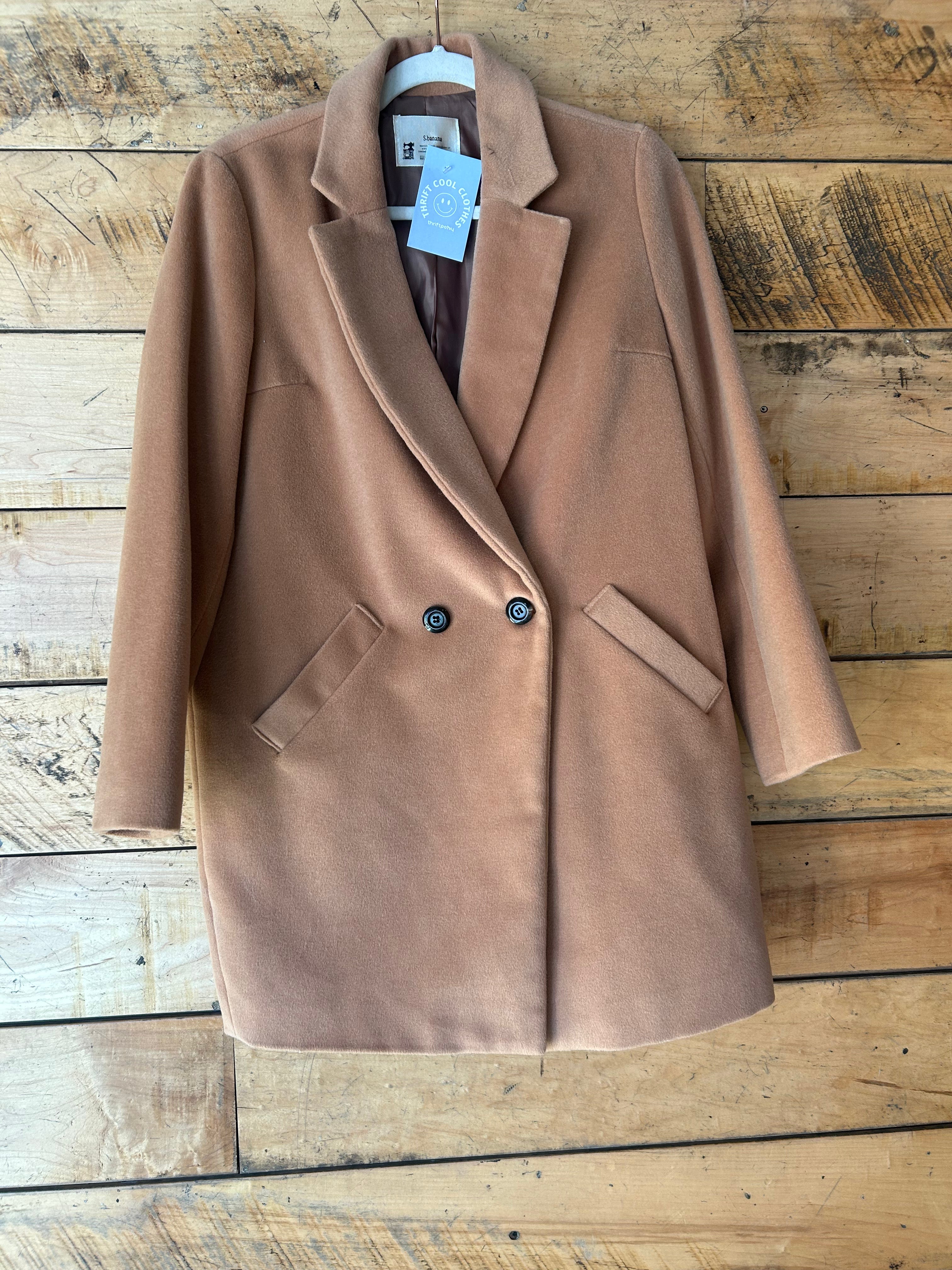 Brown S banana Peacoat