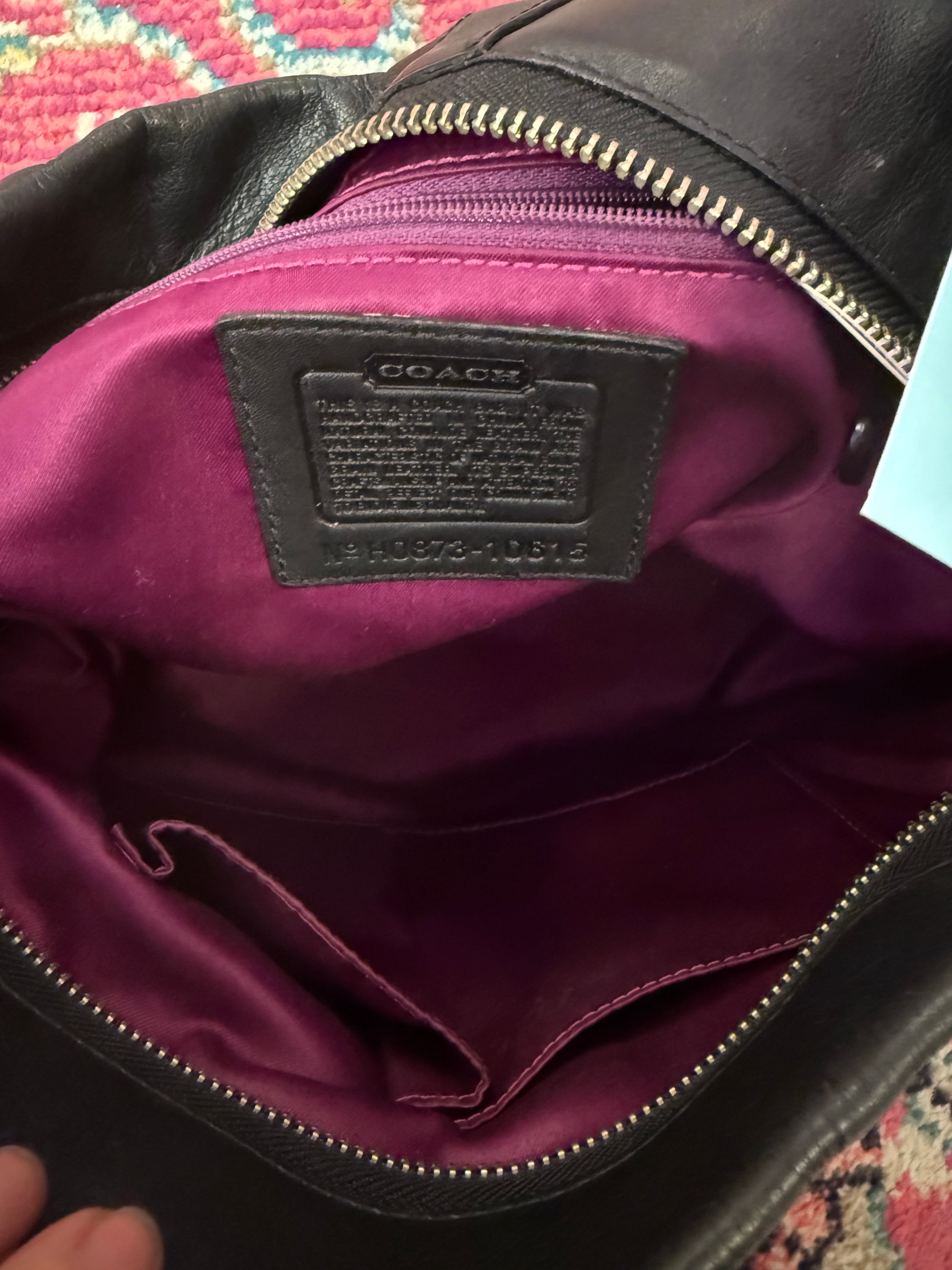 black coach shoulder bag