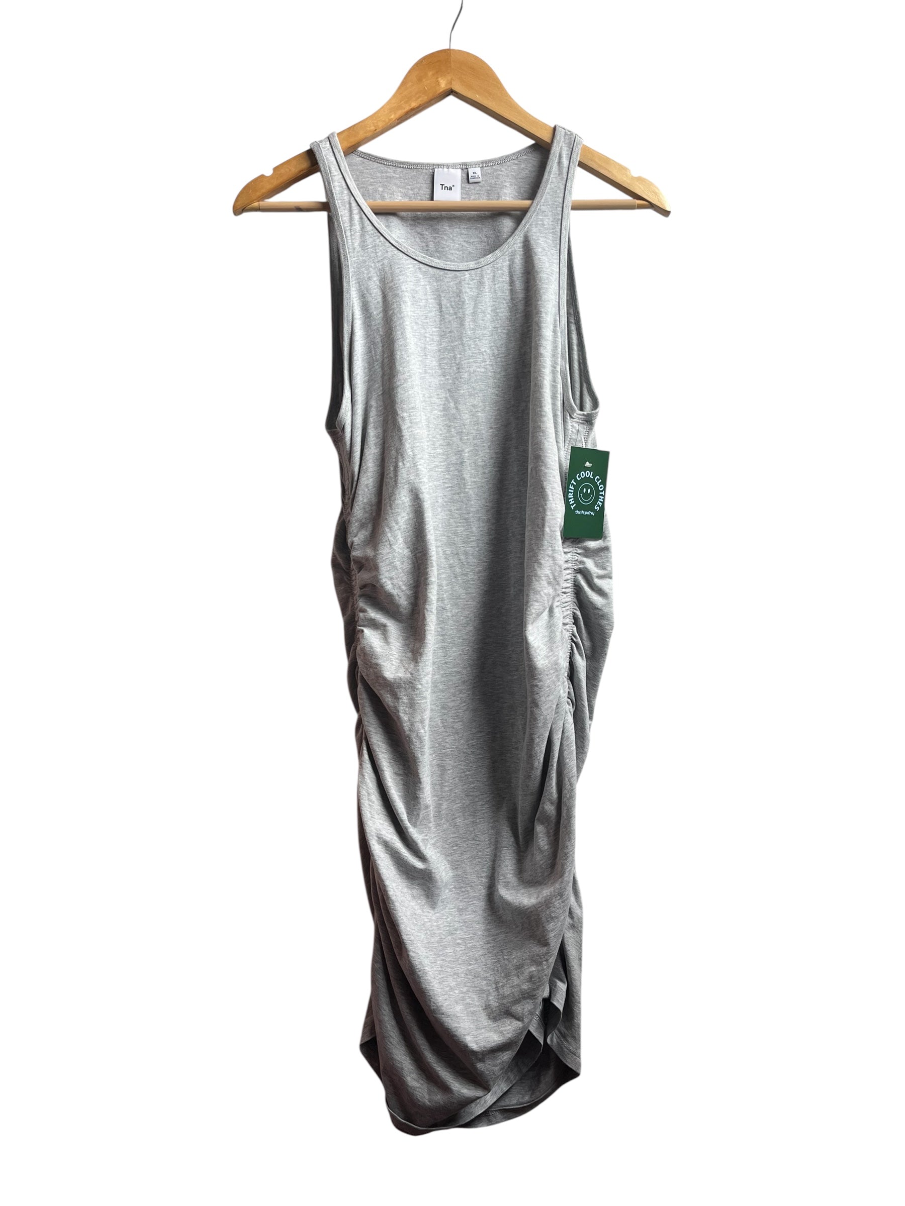 gray tna heathered ruch dresstna, xl