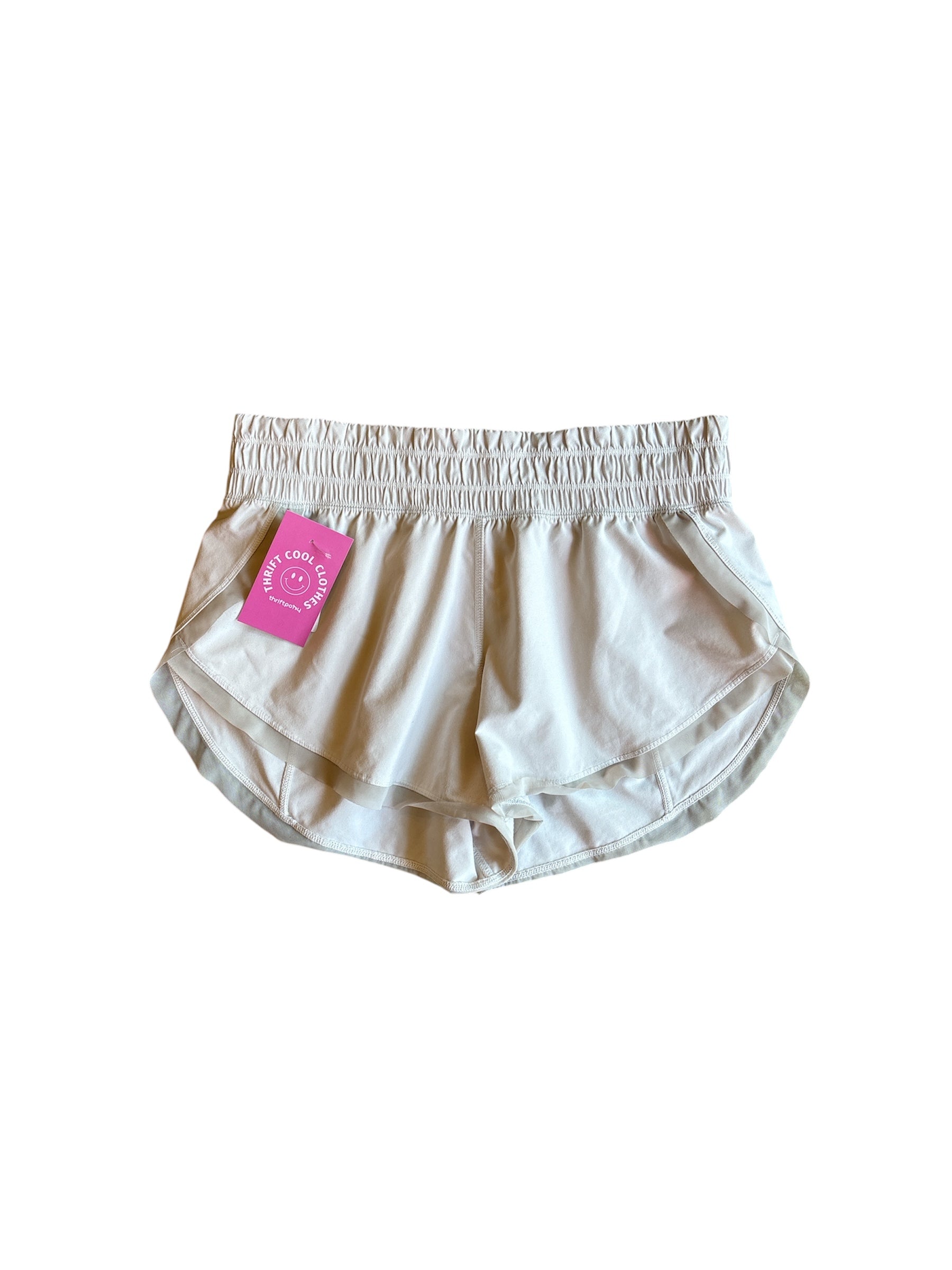 white lululemon running shorts, 6