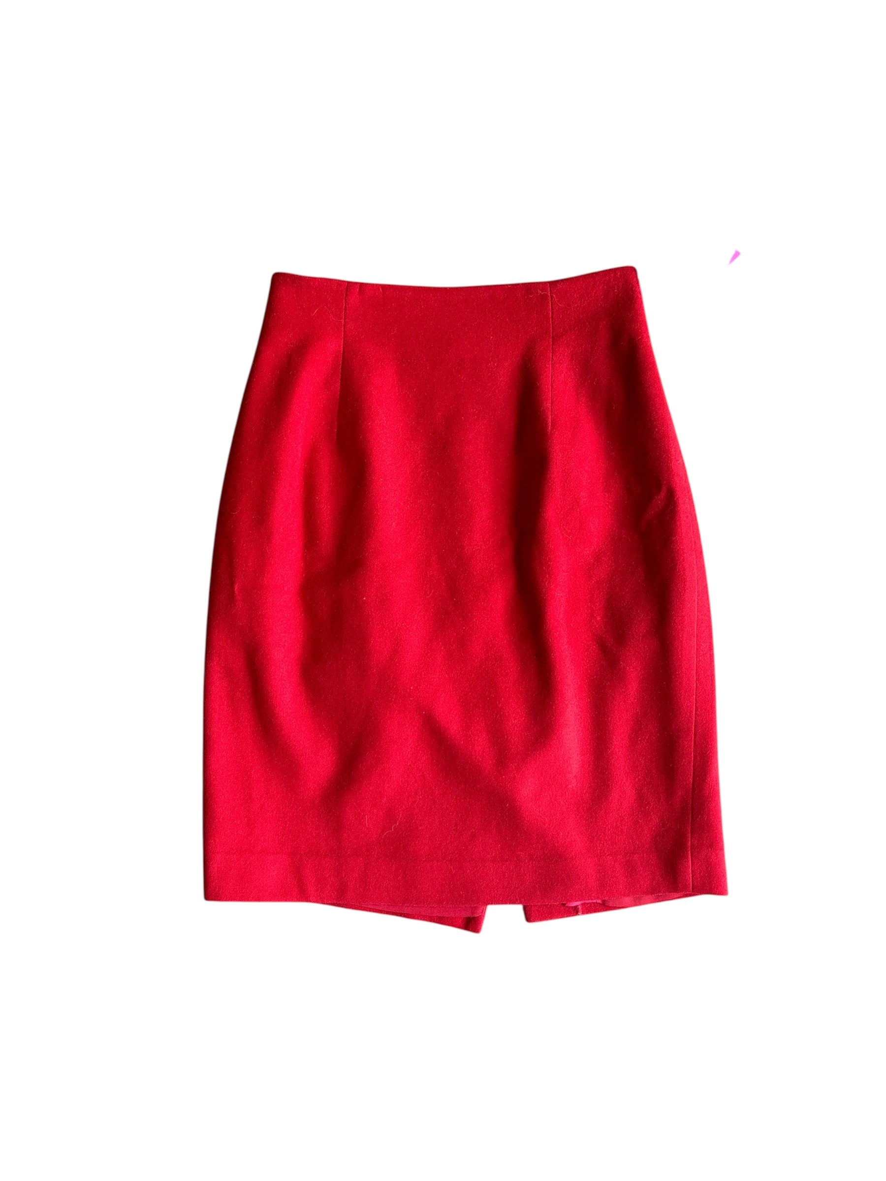 Red Henri bendel Wool cashmere skirt, 4