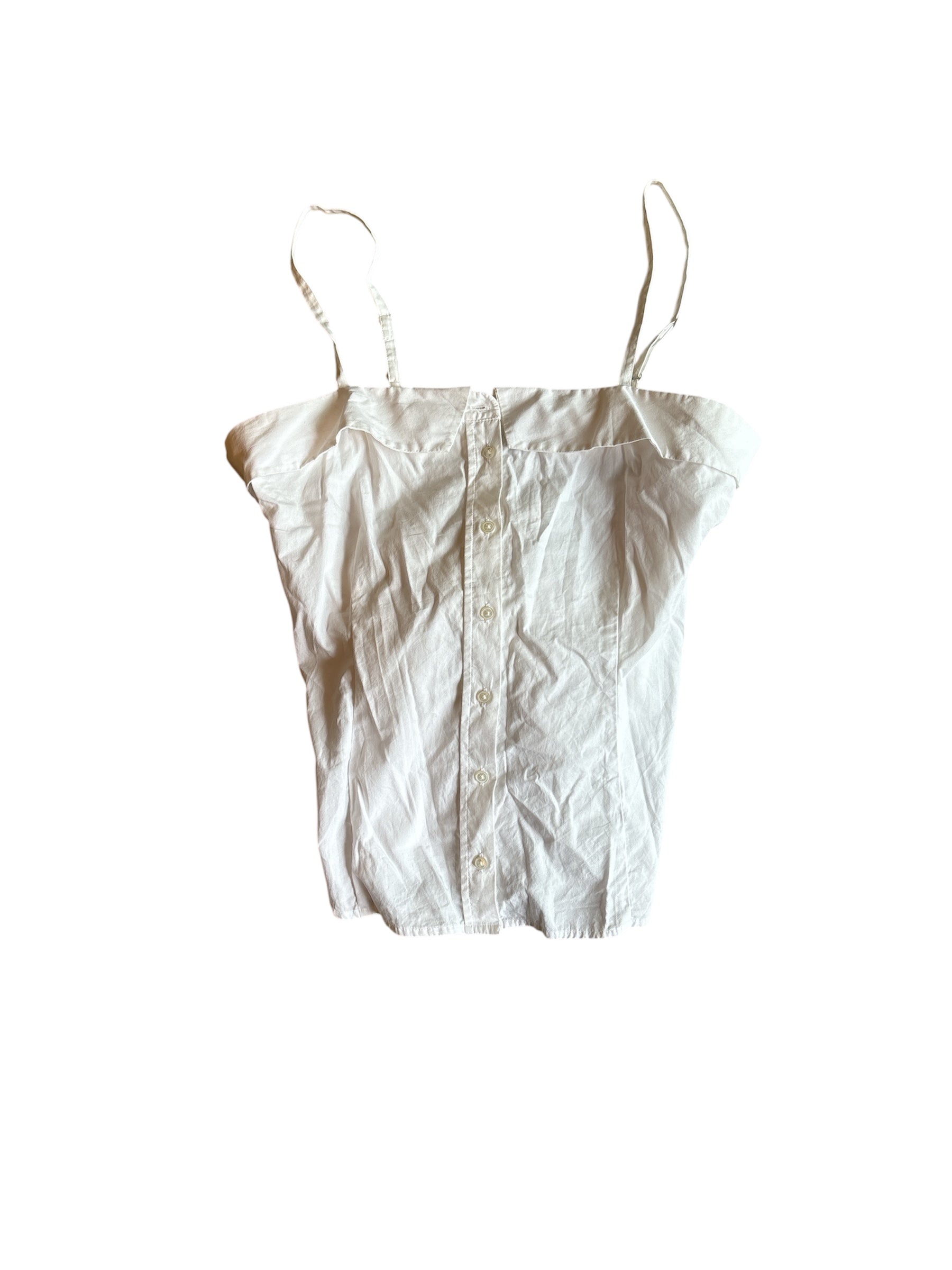 white madison collar tank, L