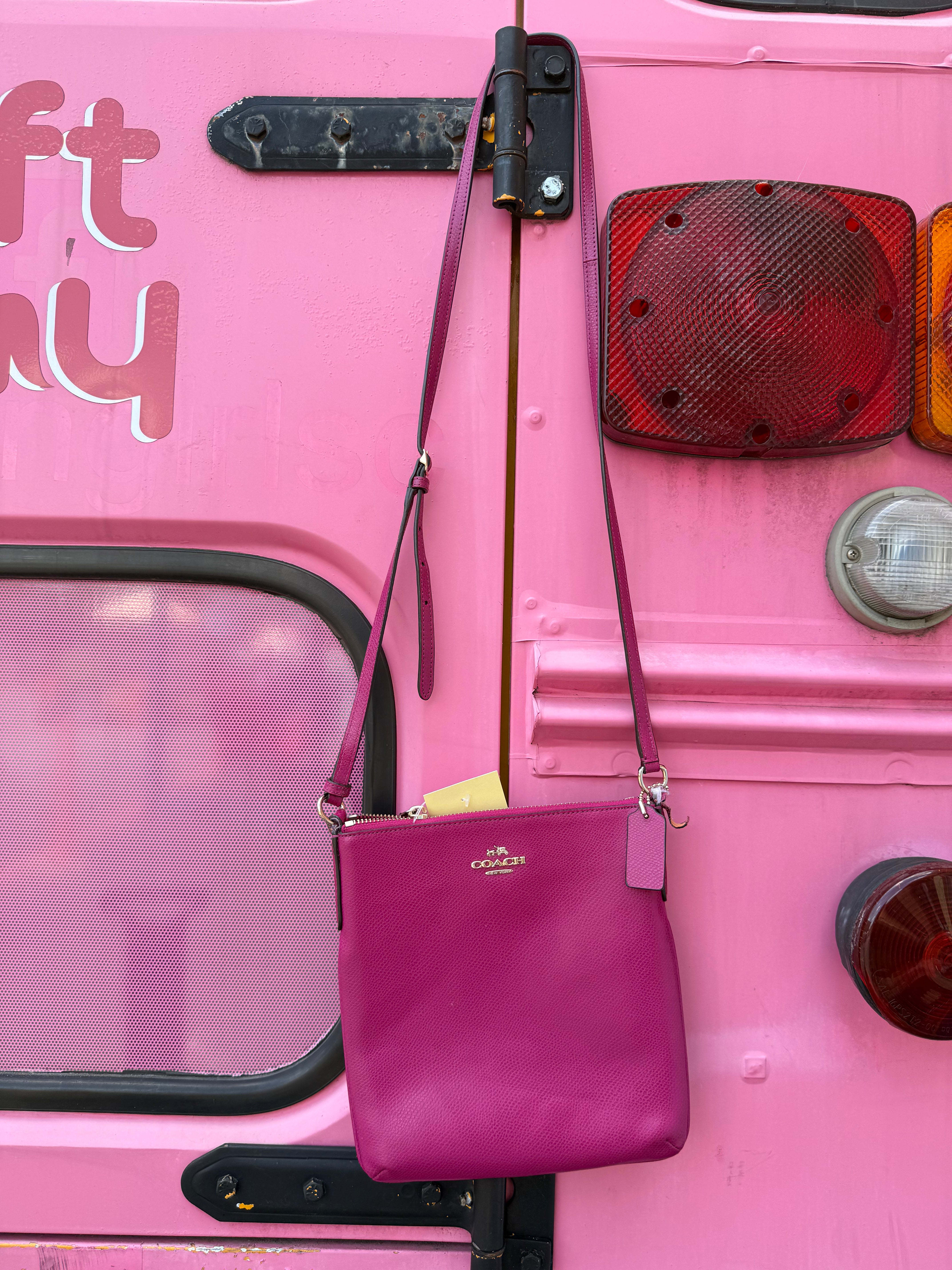 pink coach crossbody