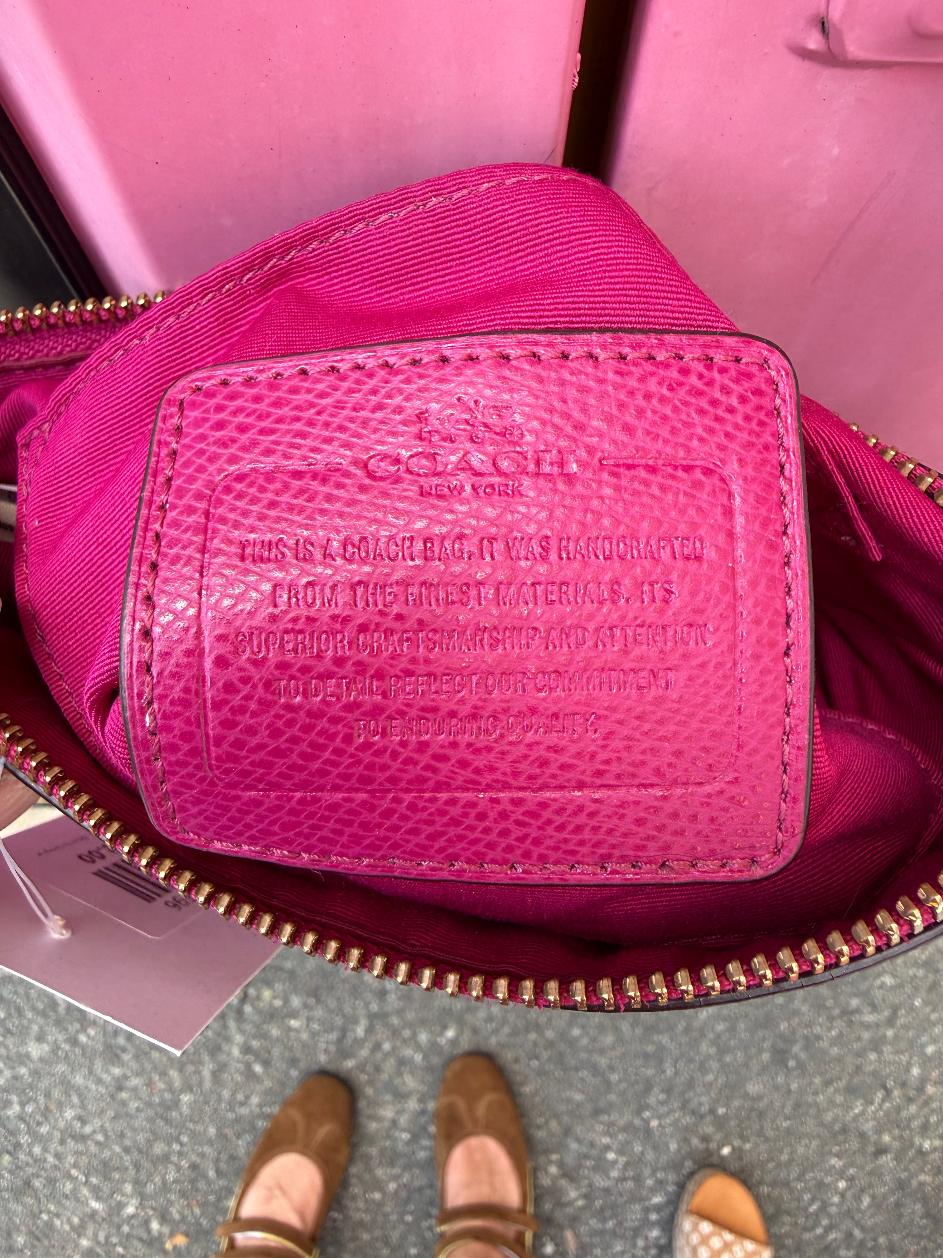 pink coach crossbody