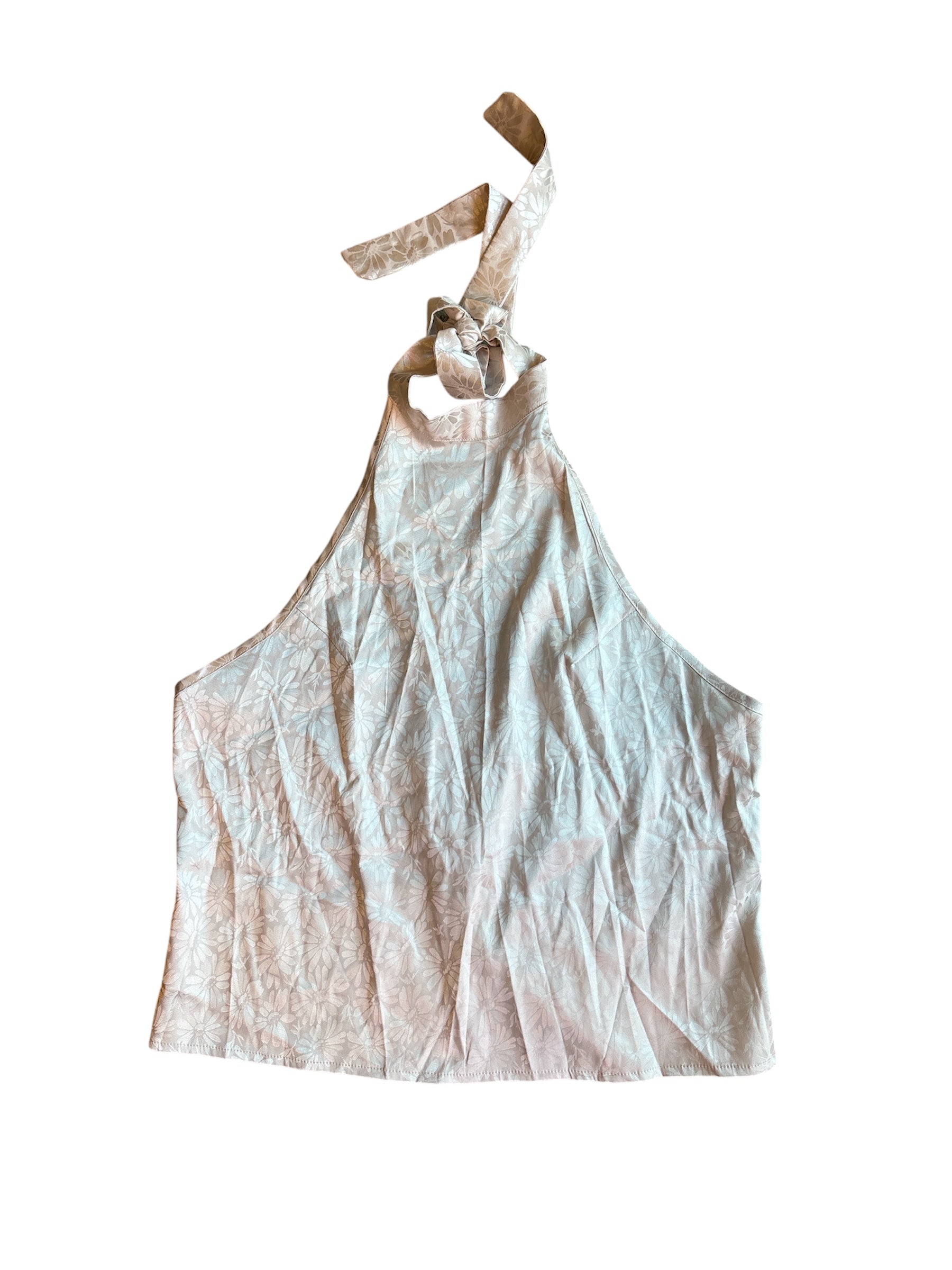 Beige Cider silk halter, L