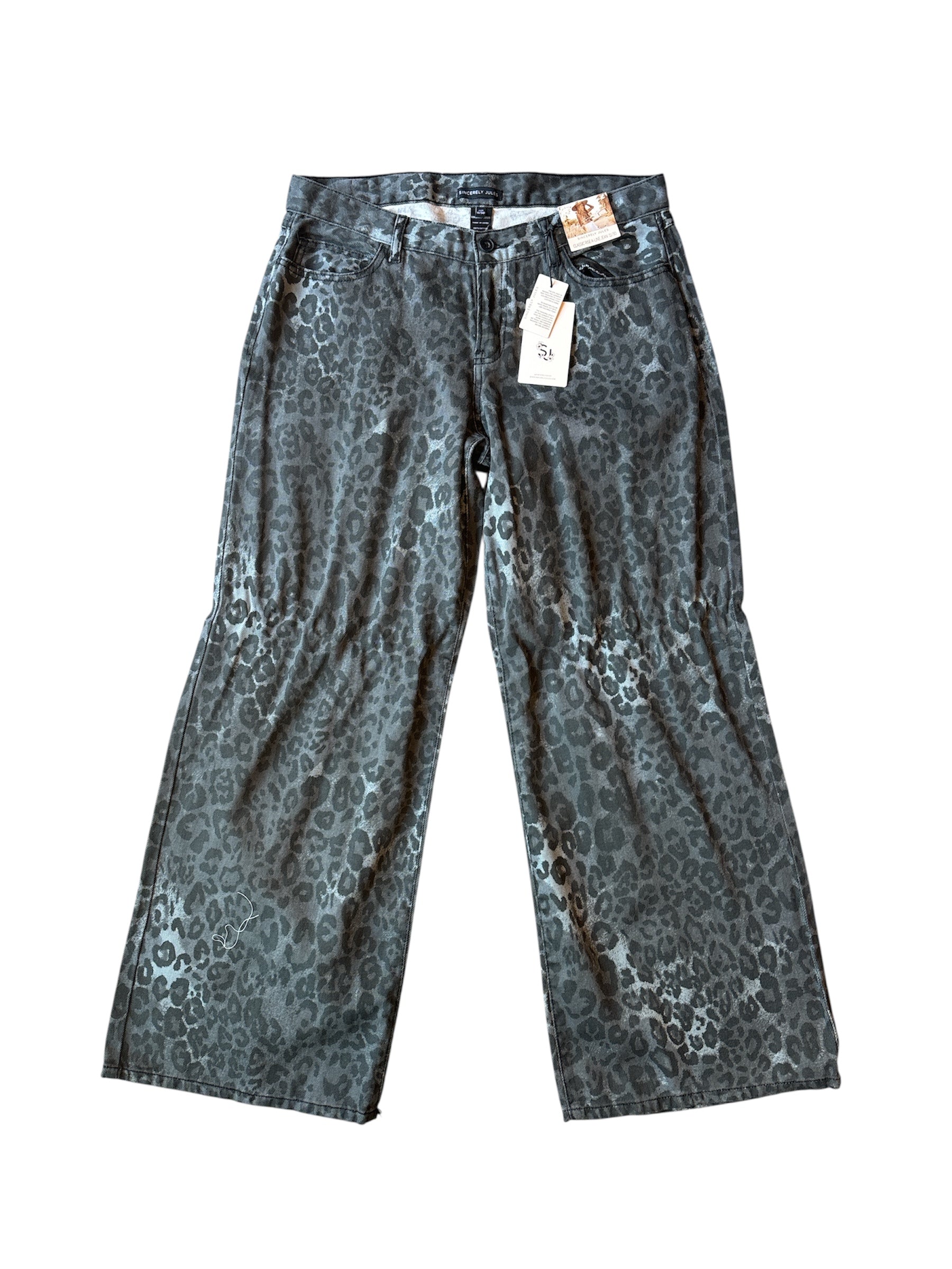 gray sincerely jule nwt leopard print pants, 11/30