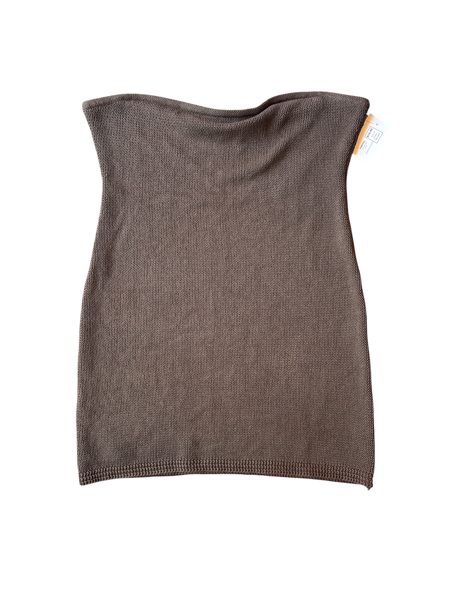 brown princess polly strapless knit dress, 20