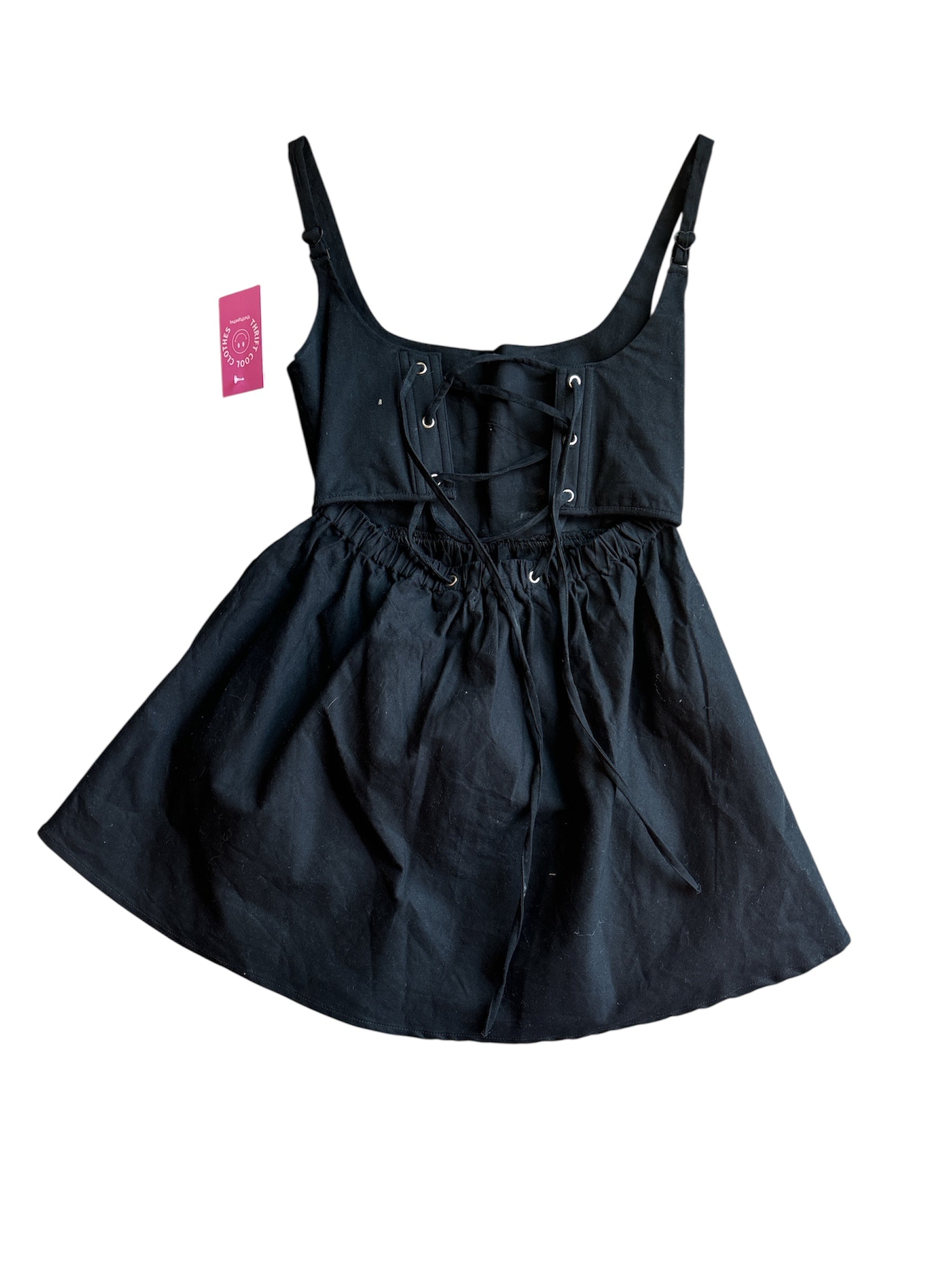 black kitteny Short dress, M