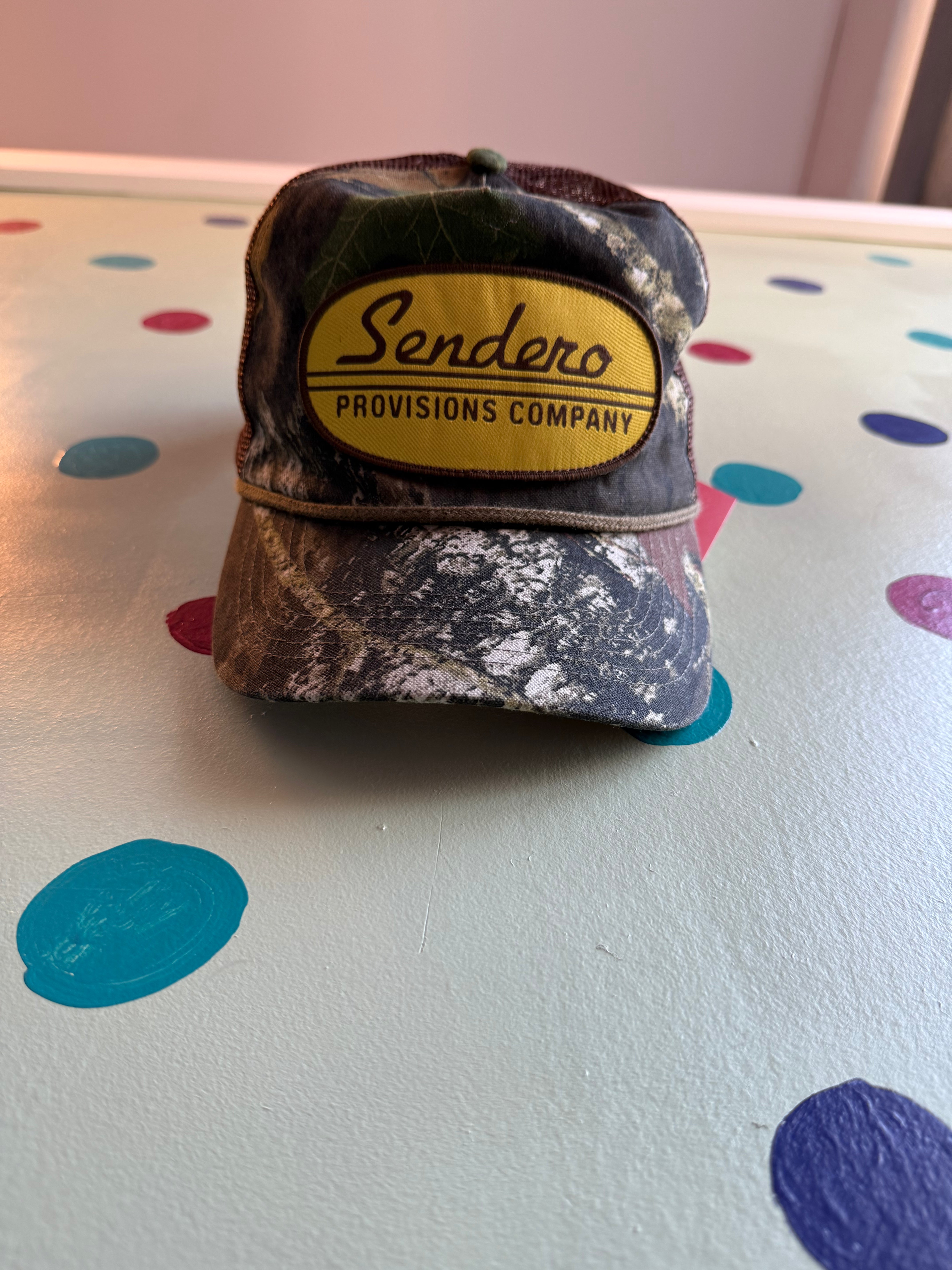 green  sendero camo hat