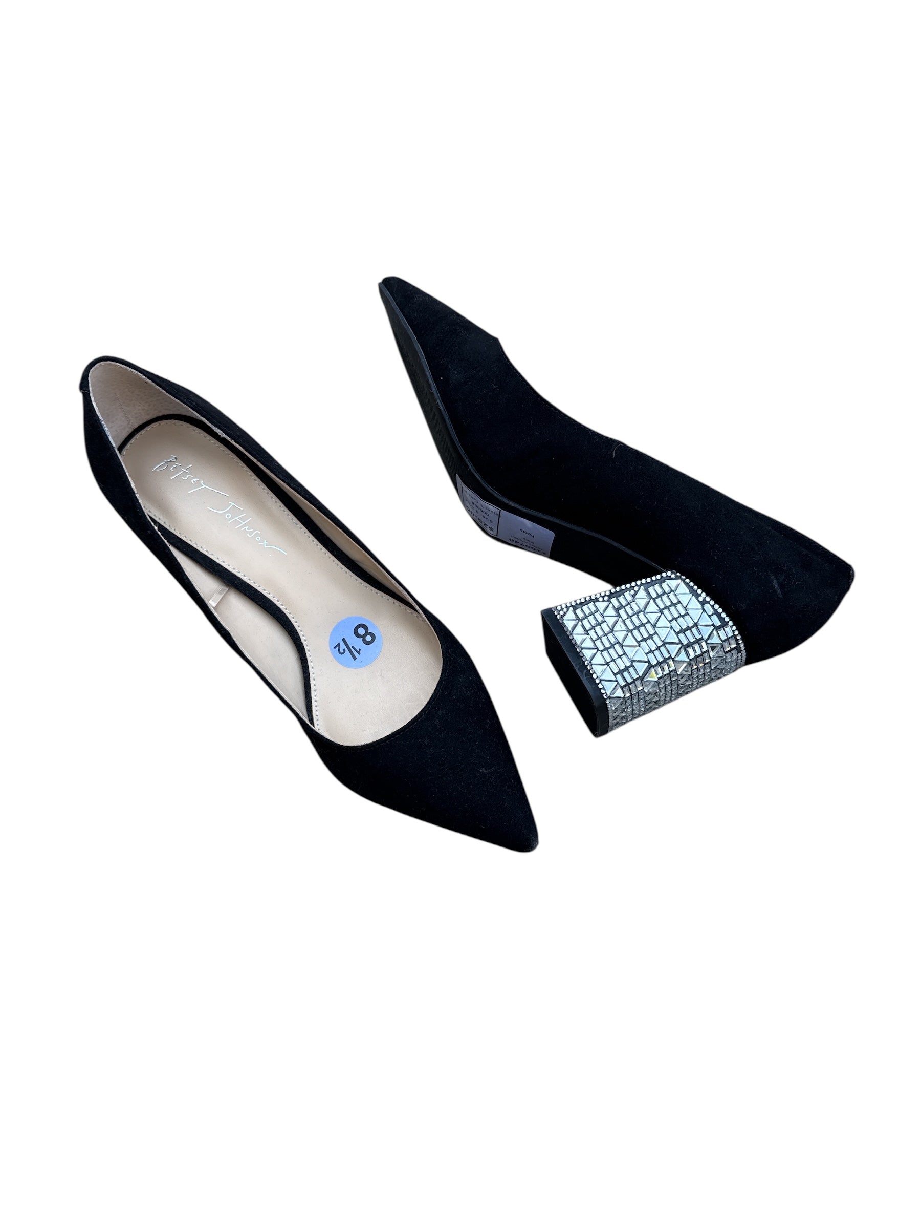 black betsey johnson heels, 8 1/12