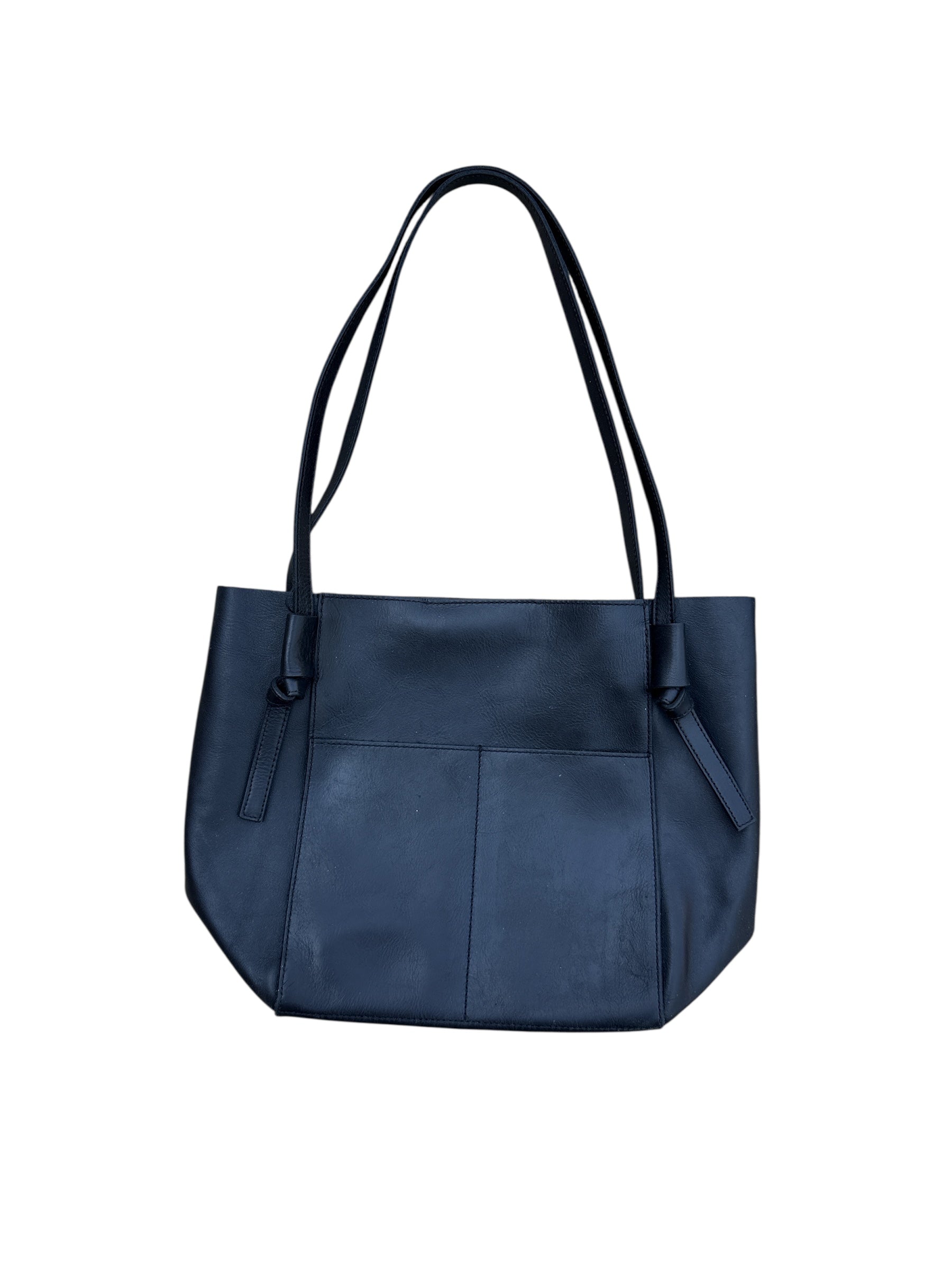 black madewell leather handbag