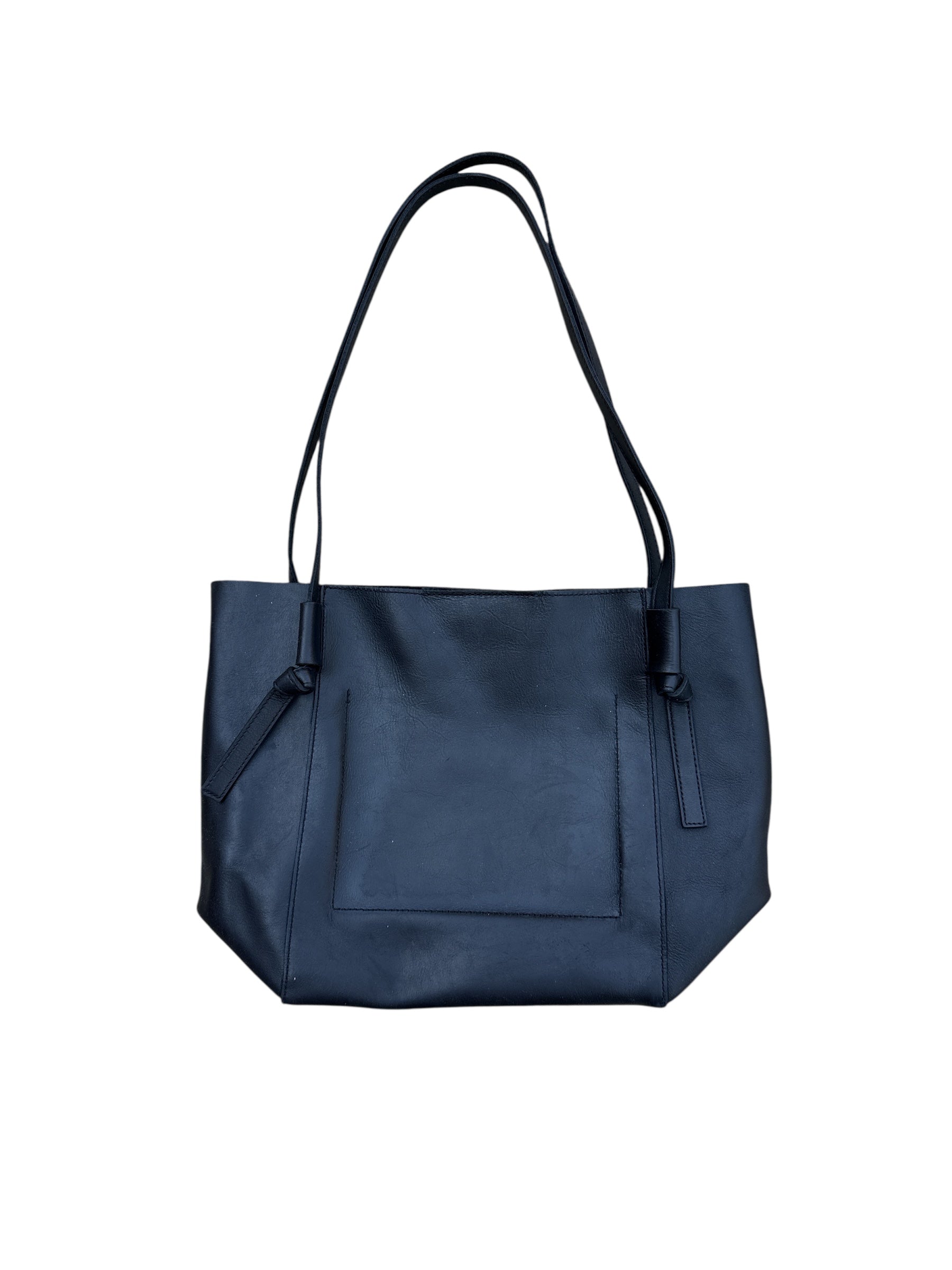 black madewell leather handbag