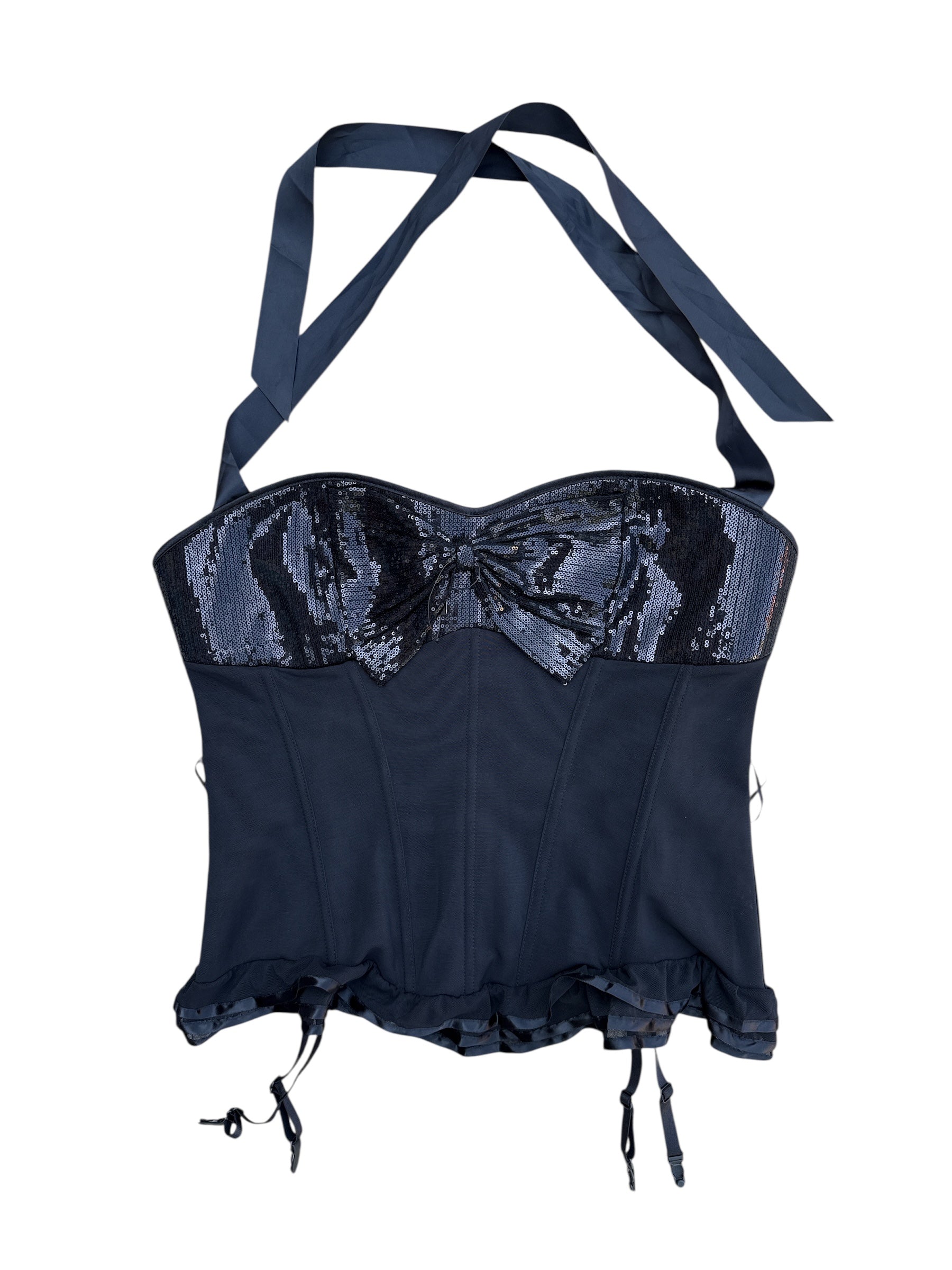 Black Adore me Deadstock corset sequin, 2x