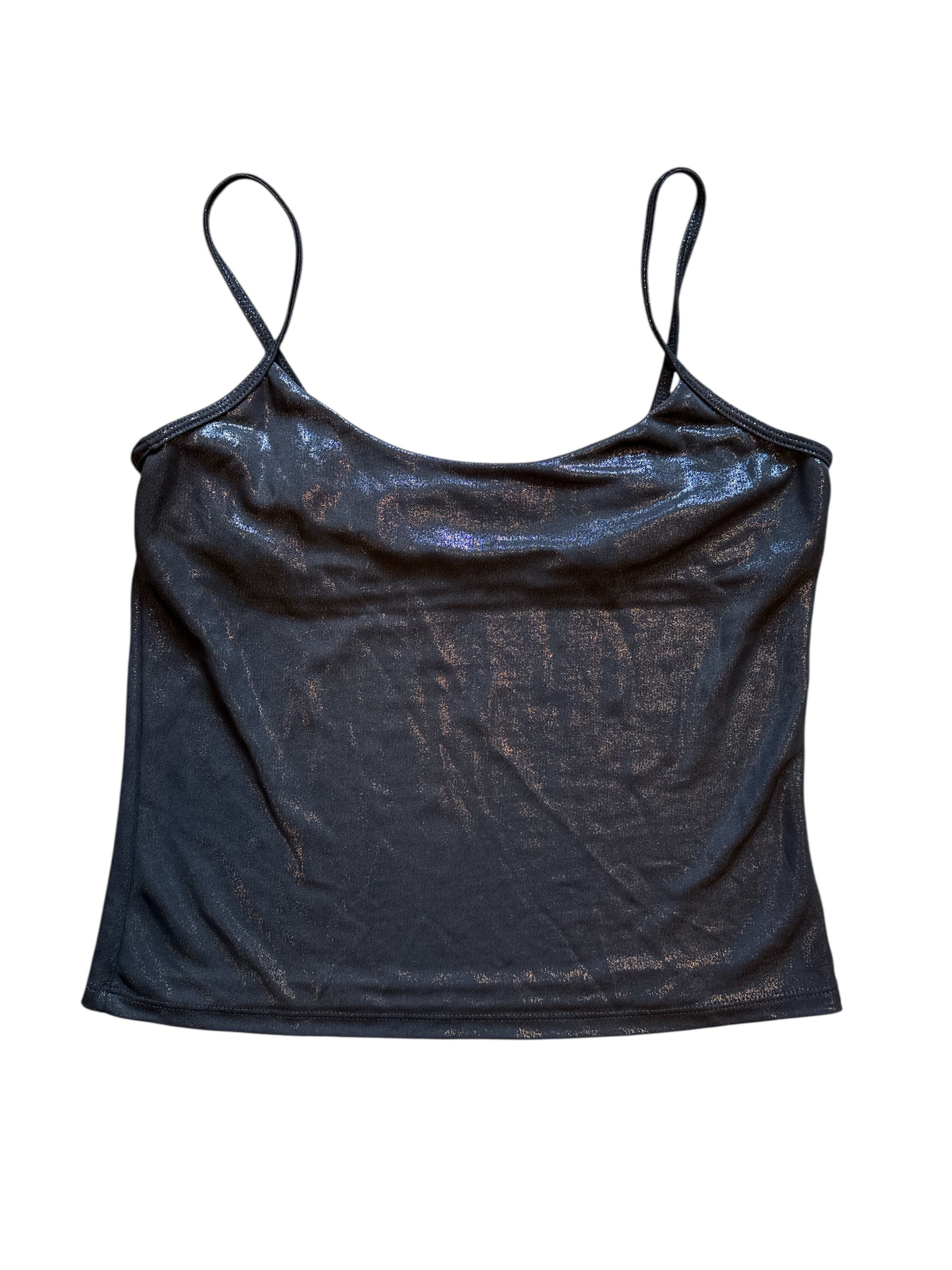 black hanky panky glitter cami, s