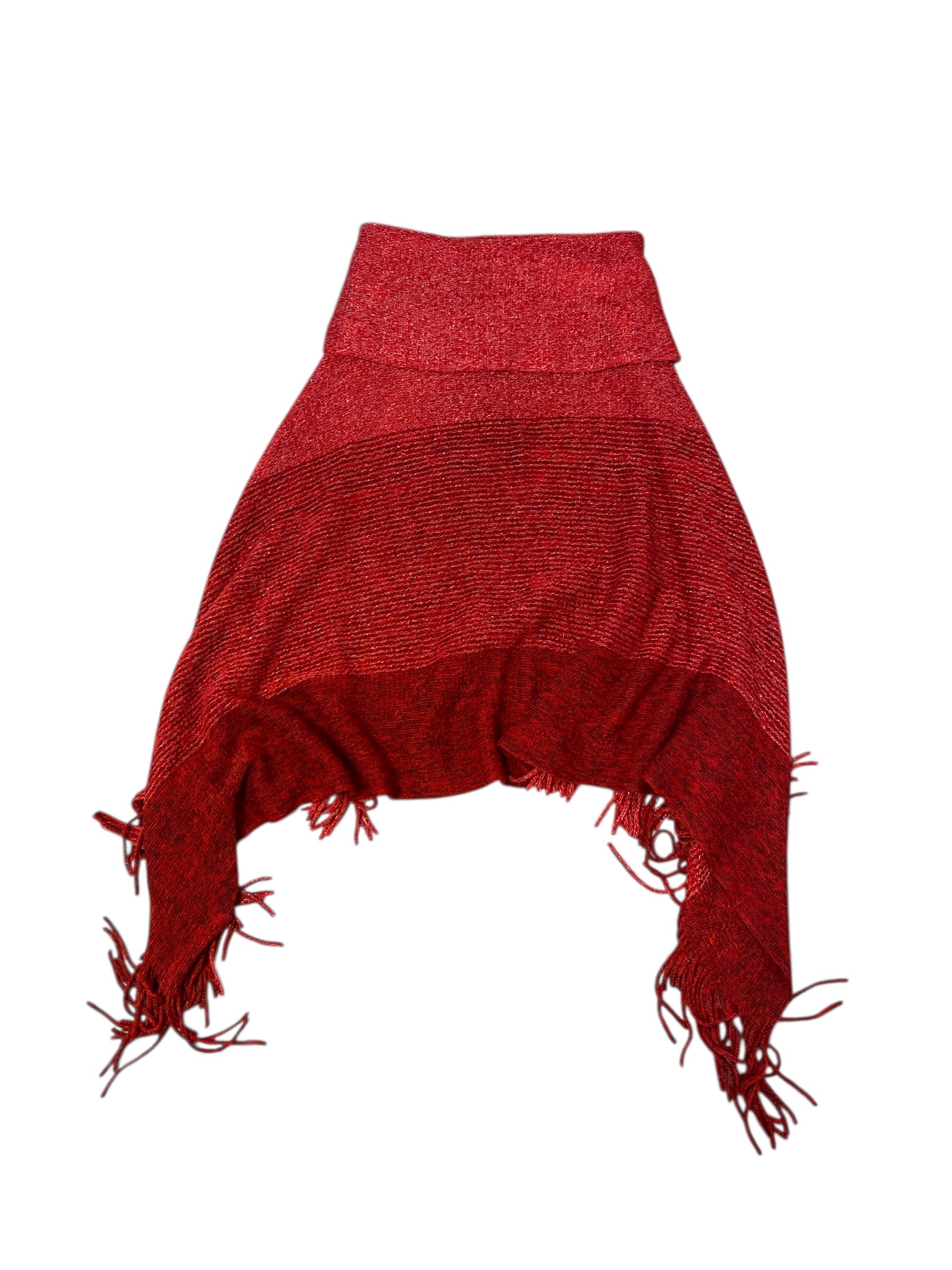 red chicos poncho, one