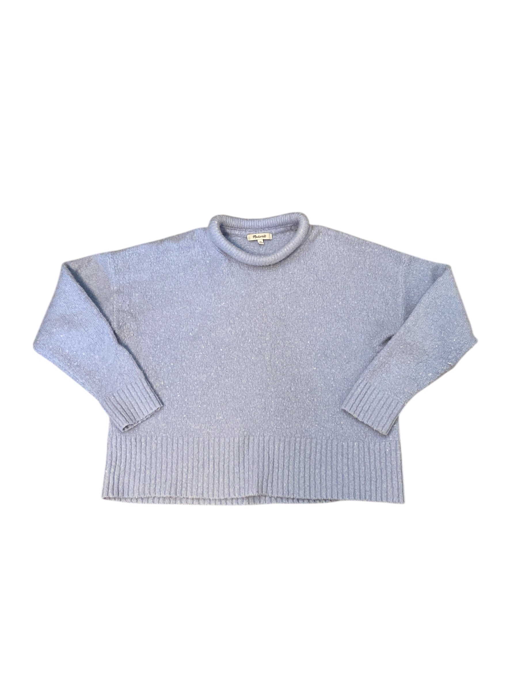 light blue madewell mockneck sweater, XL