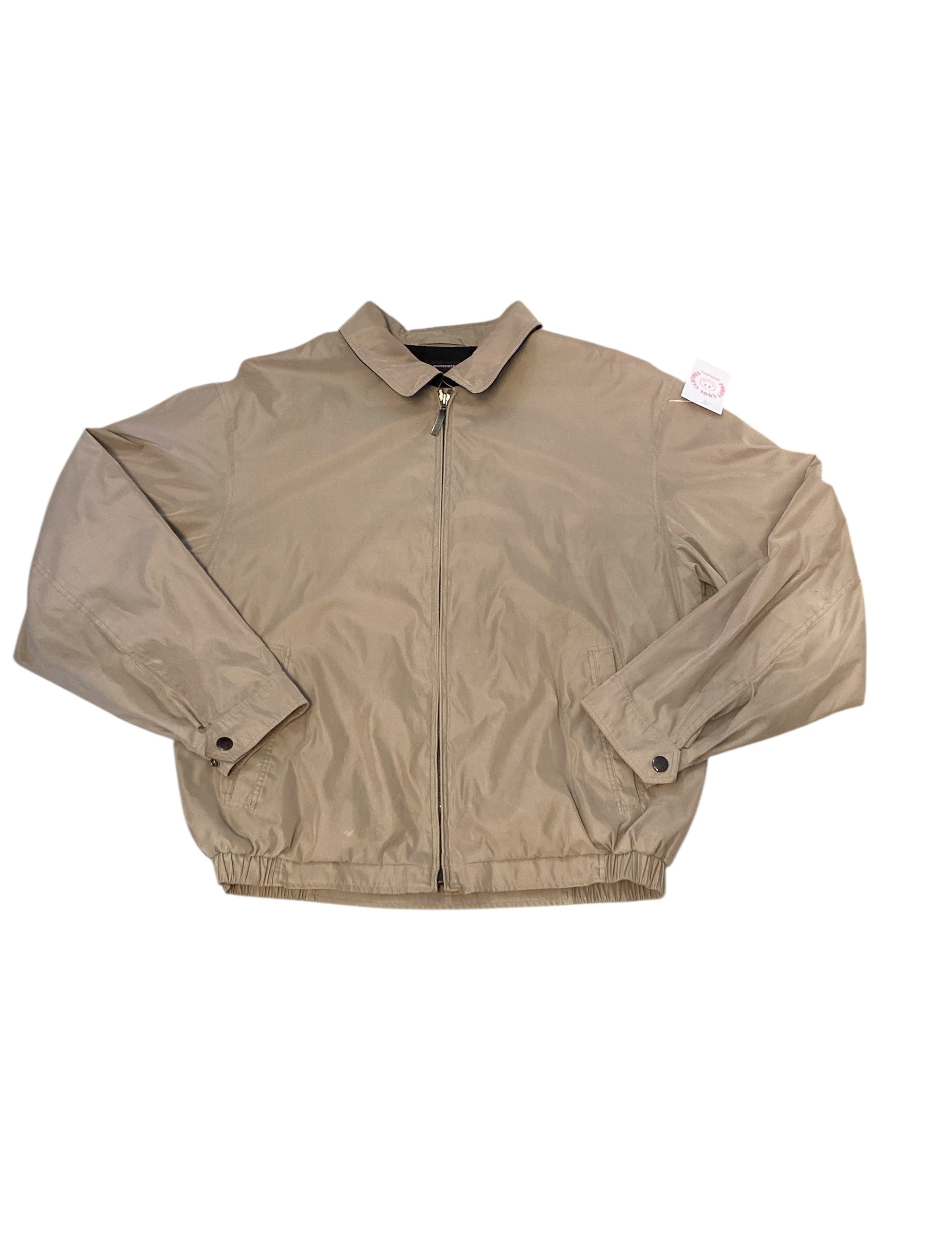 Tan Claiborne Zip up bomber jacket, L