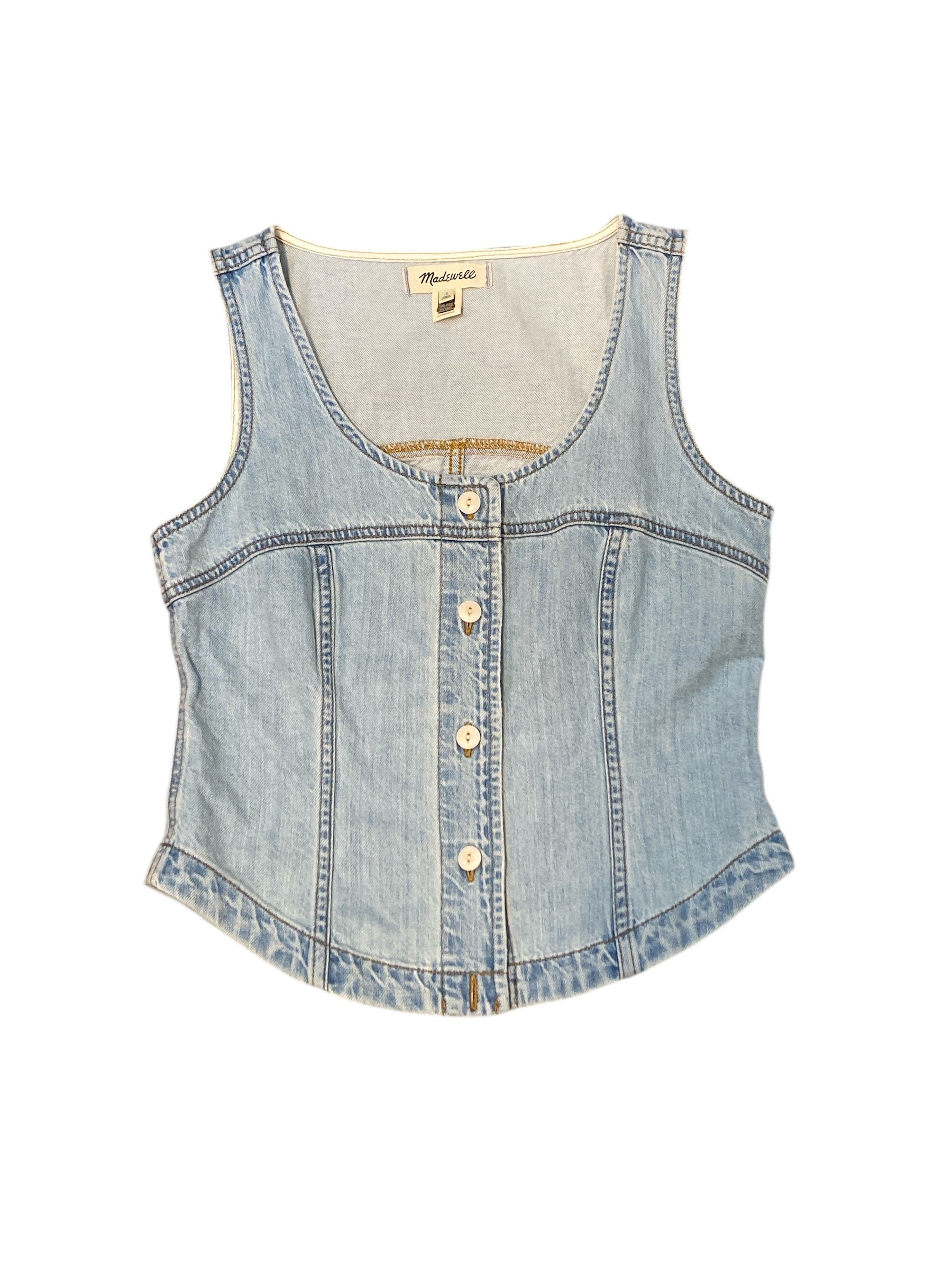 blue madewell denim button down, 2