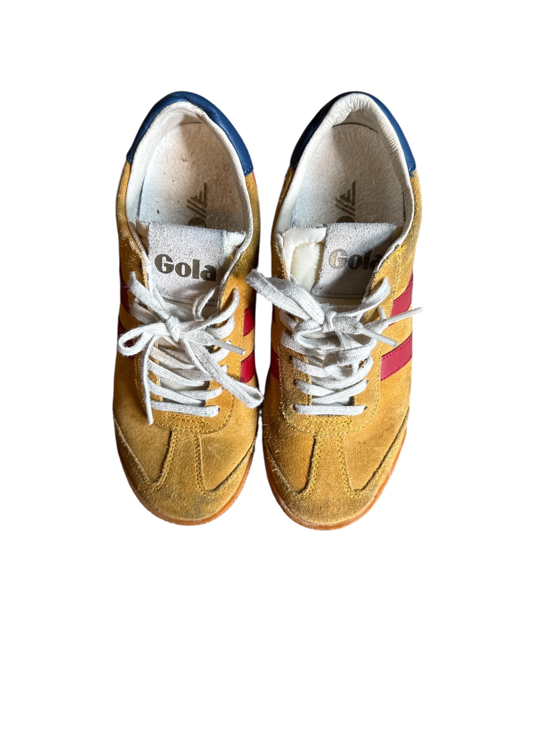 Yellow red blue Gola Sneakers, 5