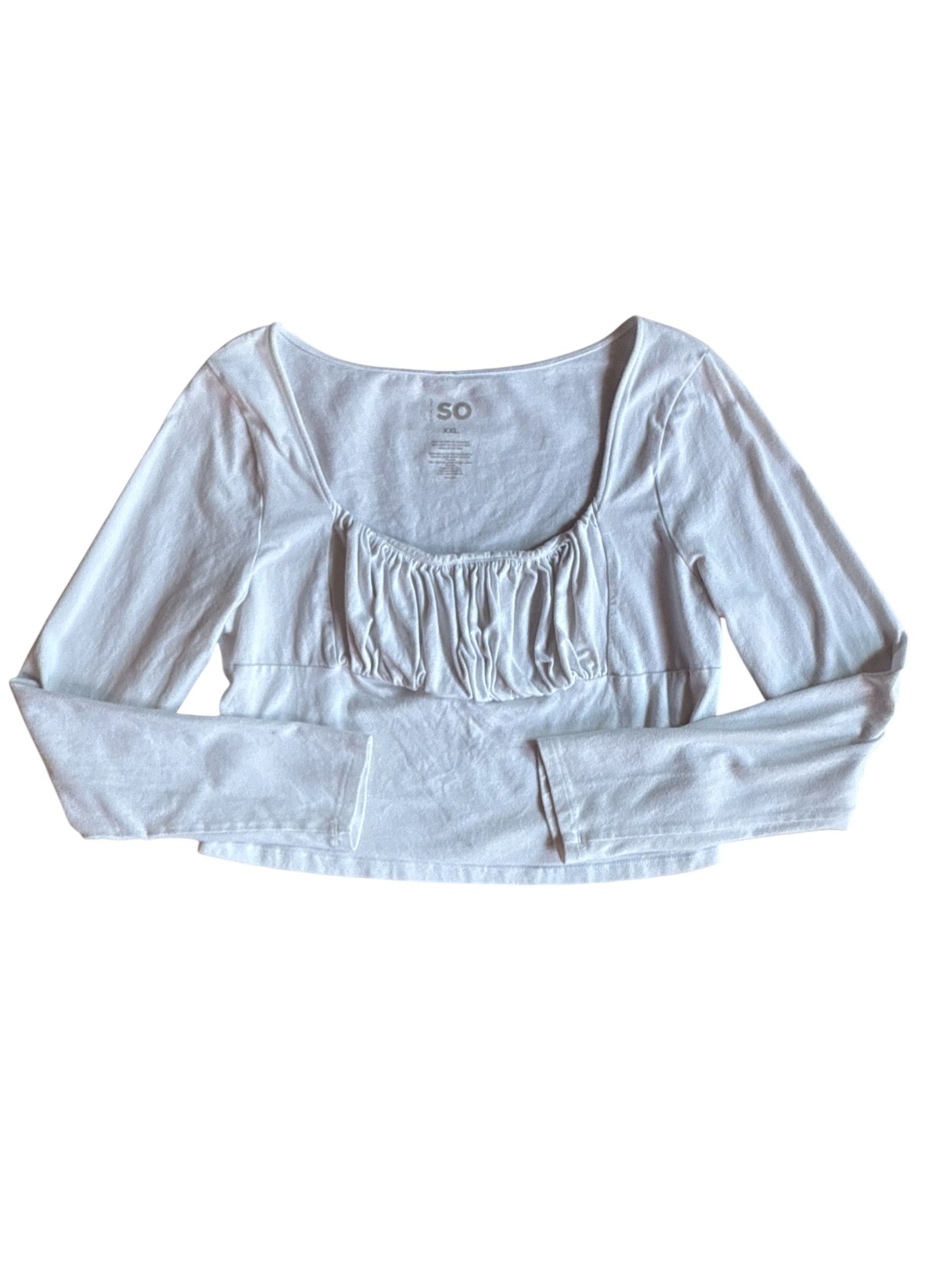 white so bustier ls, xxl