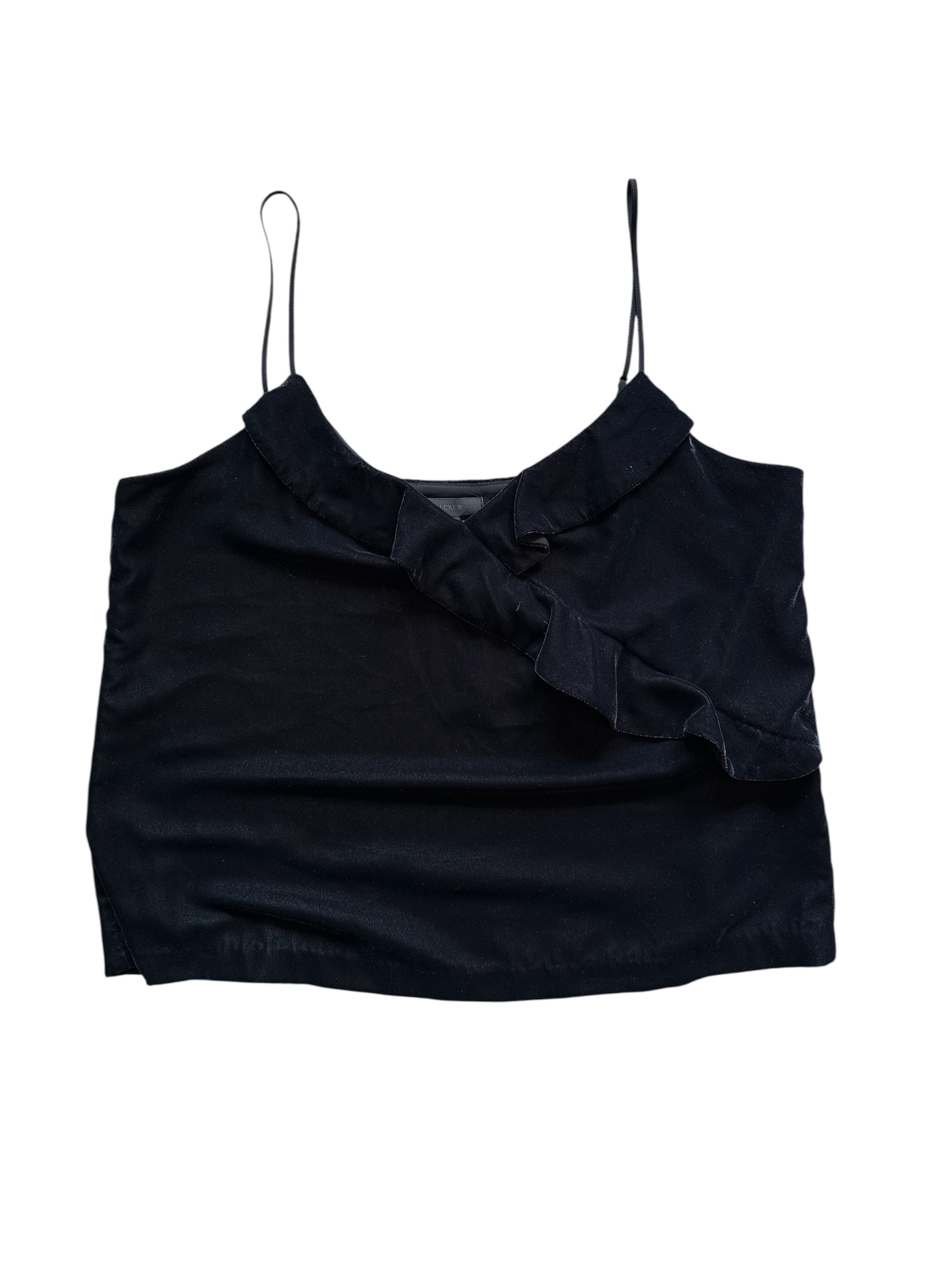 black j crew nwt velour ruffle cami, 12
