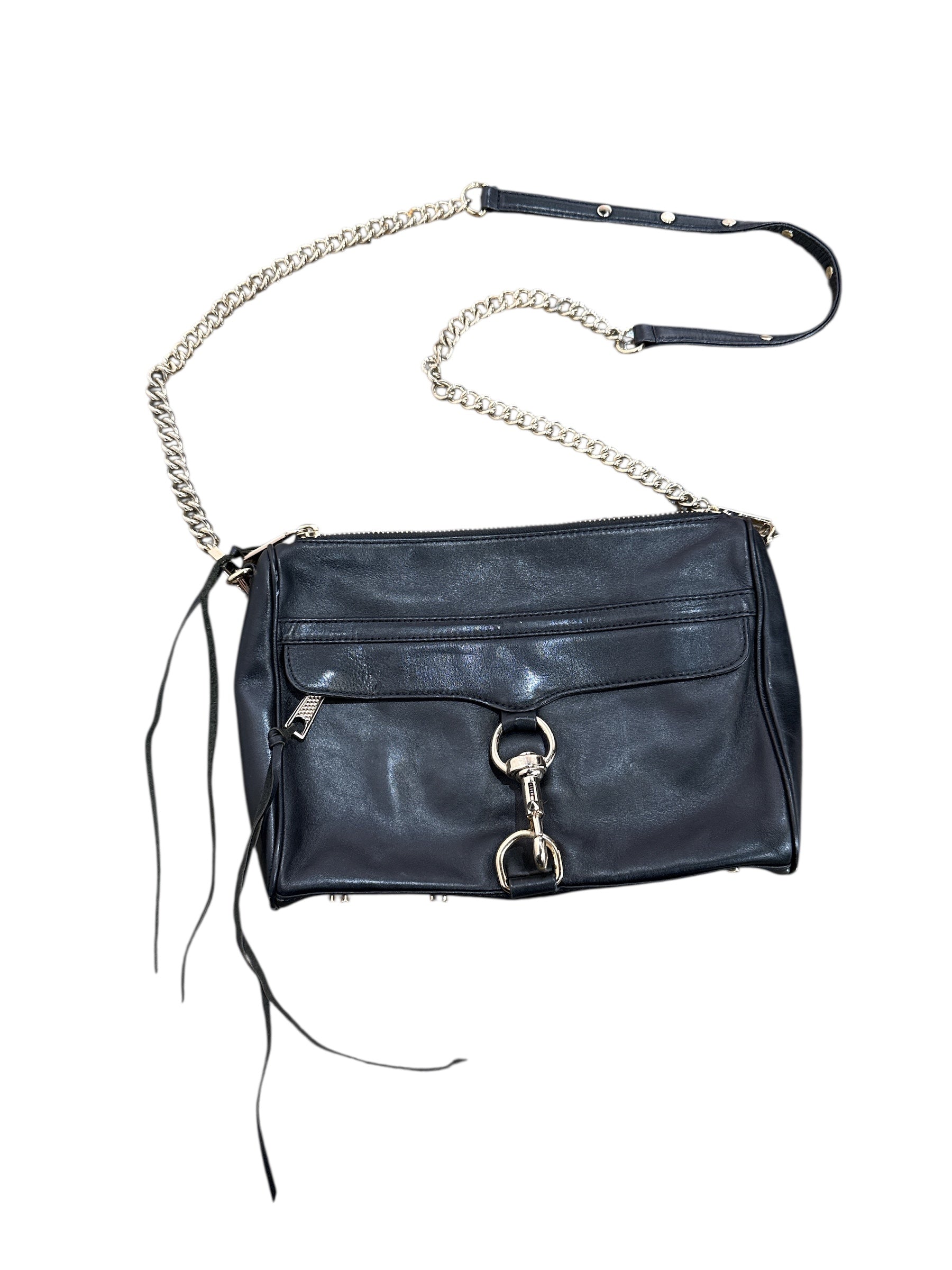 black gold rebecca minkoff leather crossbody