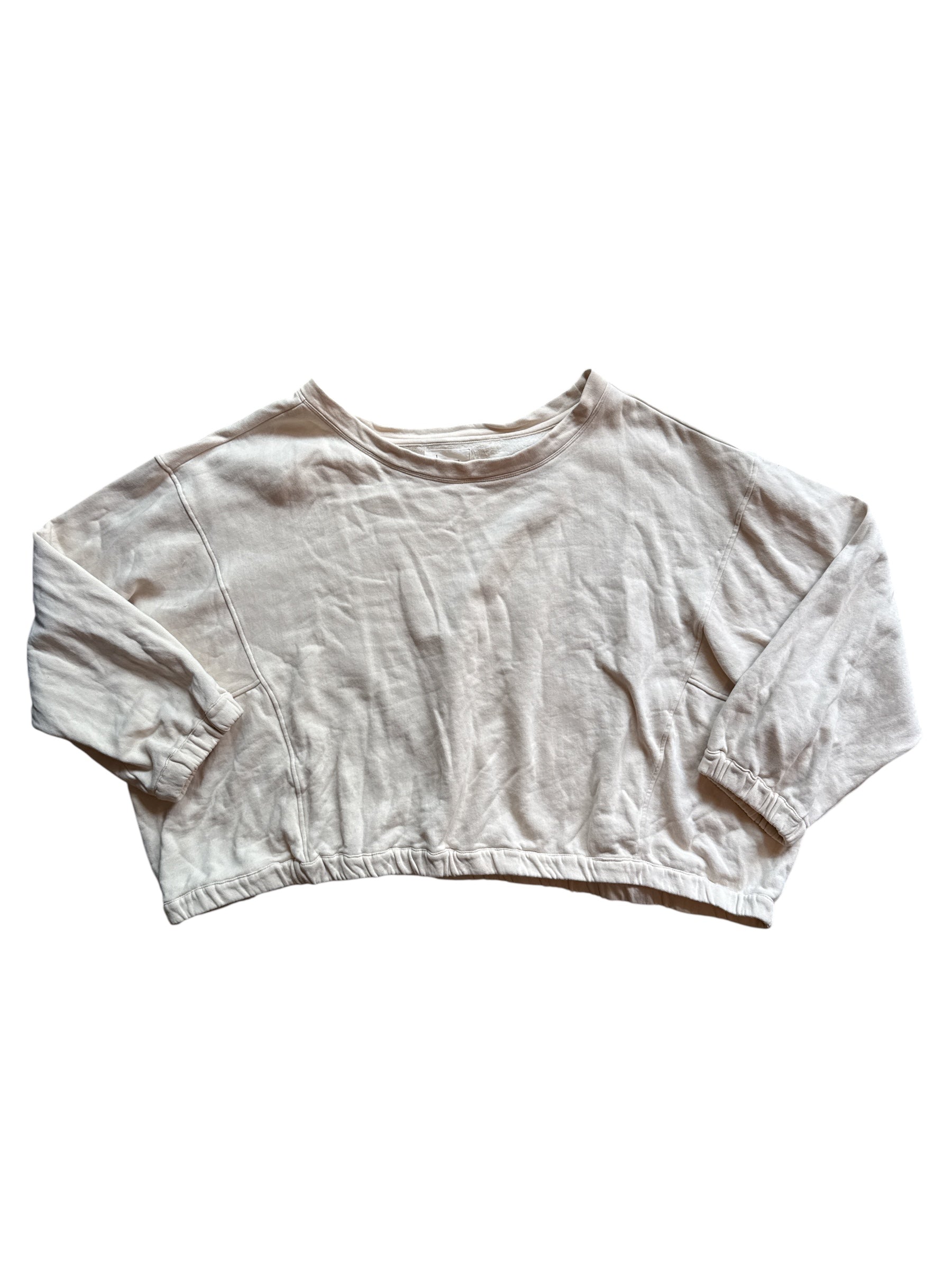cream Anthropologie ls pullover, 3x